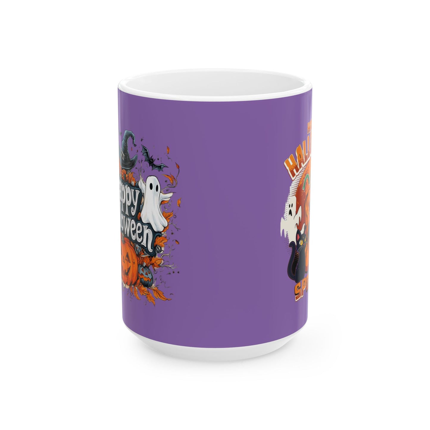 Happy Halloween Mug 11-15 Onces Light Purple