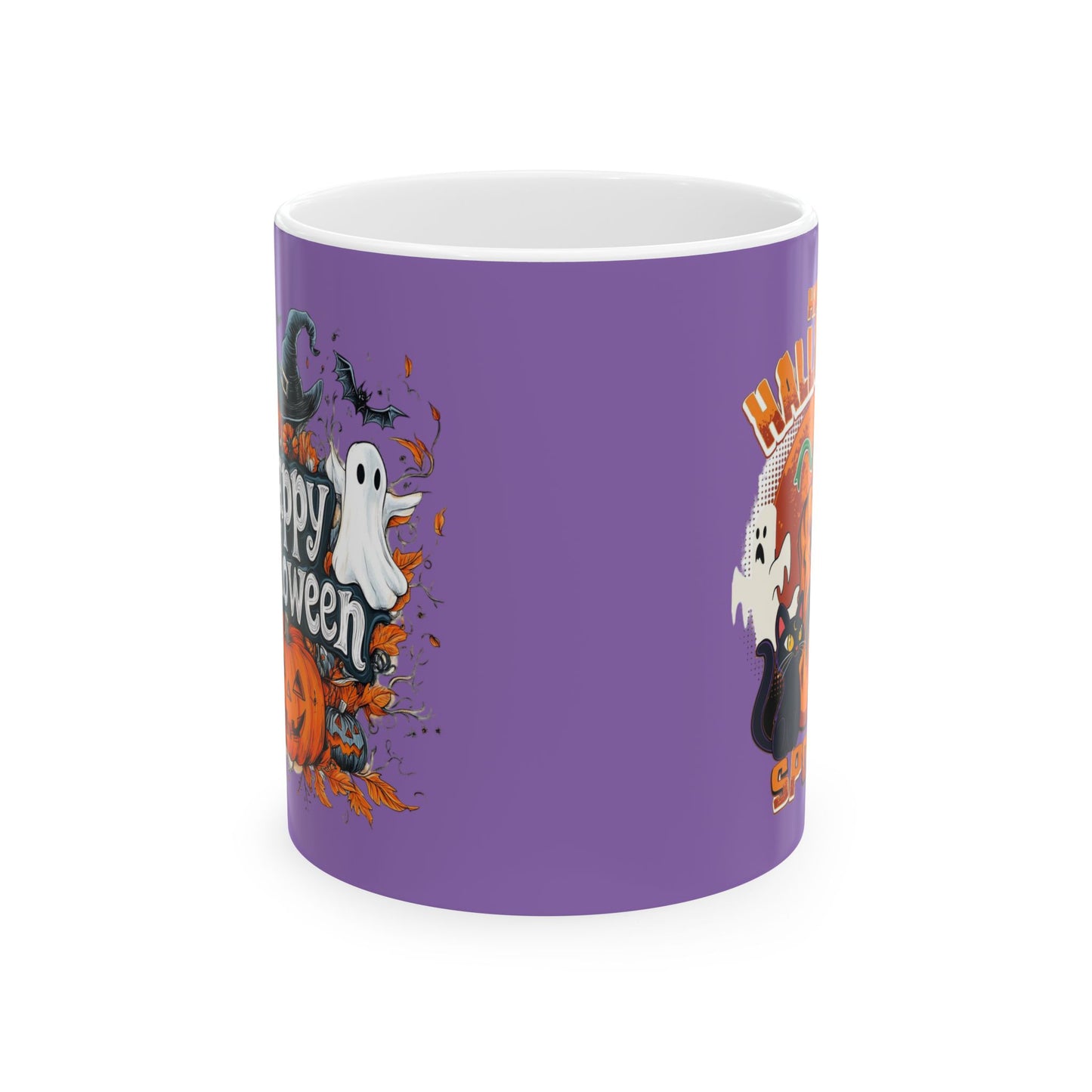 Happy Halloween Mug 11-15 Onces Light Purple