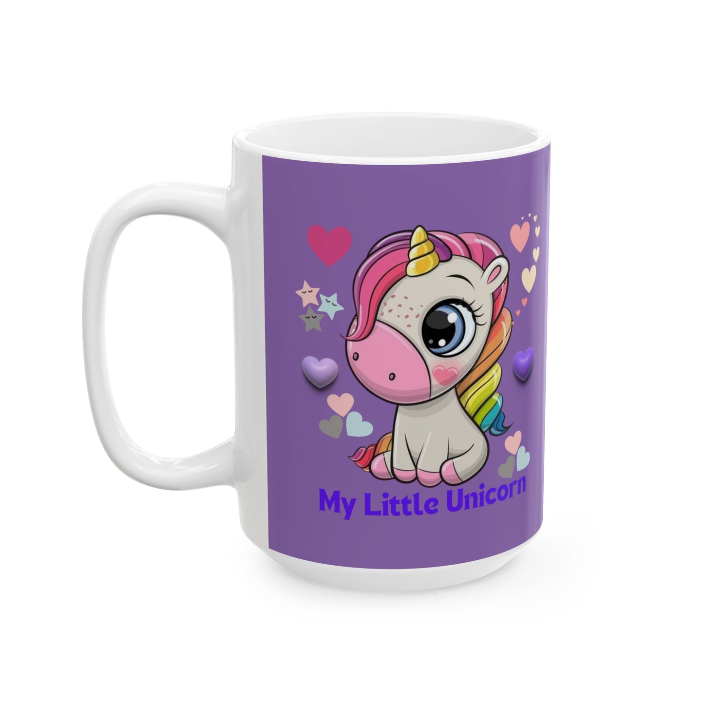 My Little Unicorn Love Mug 11-15 Ounces Light Purple