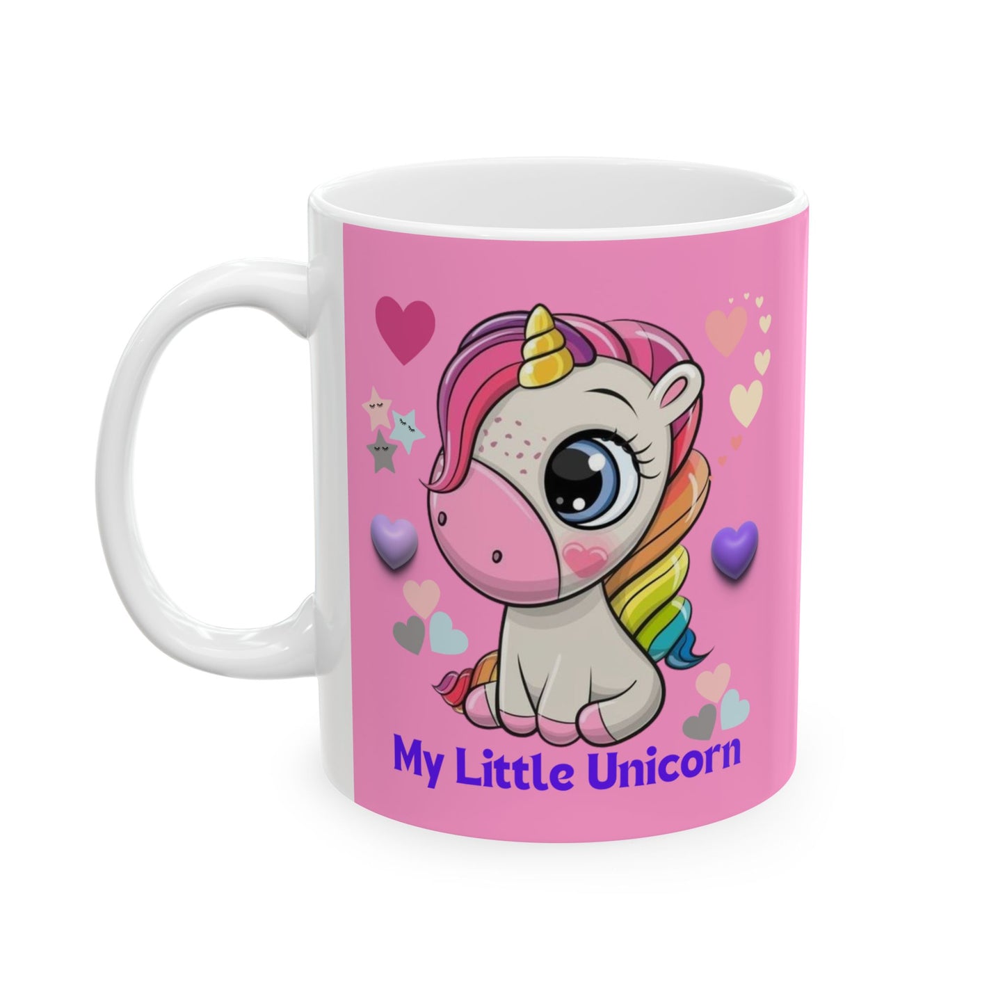 My Little Unicorn Balloons Mug 11-15 Ounces Pink