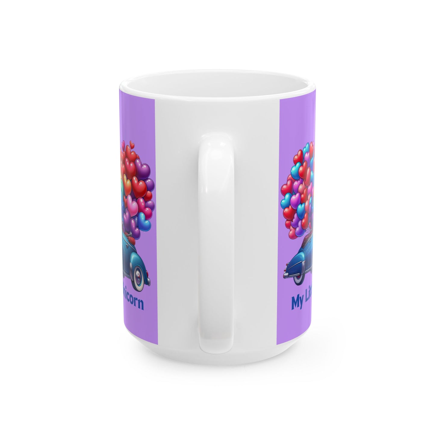 My Little Unicorn Blue Car Mug 11-15 Ounces Purple