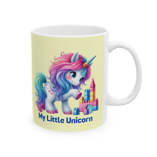 My Little Unicorn Castle Mug 11-15 Ounces Yellow