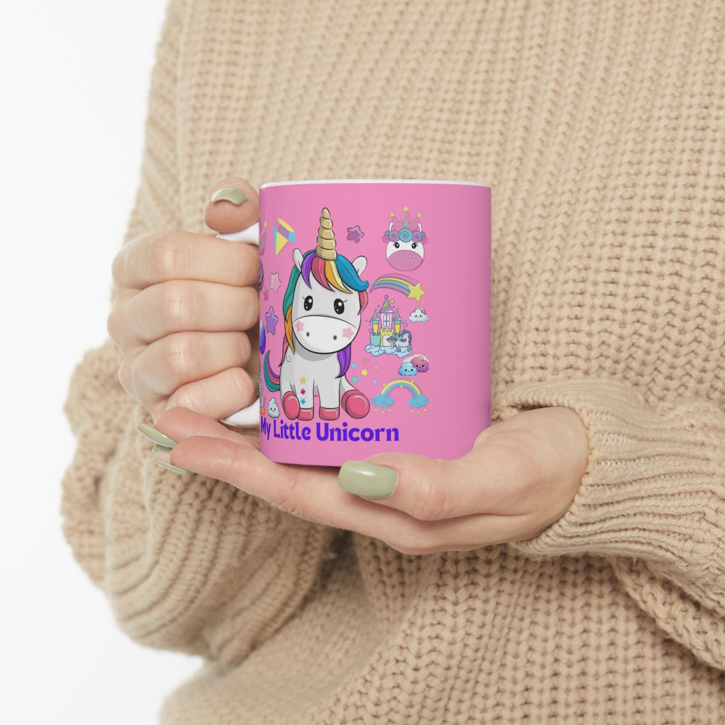 My Little Unicorn Fantasy Mug 11-15 Ounces Pink