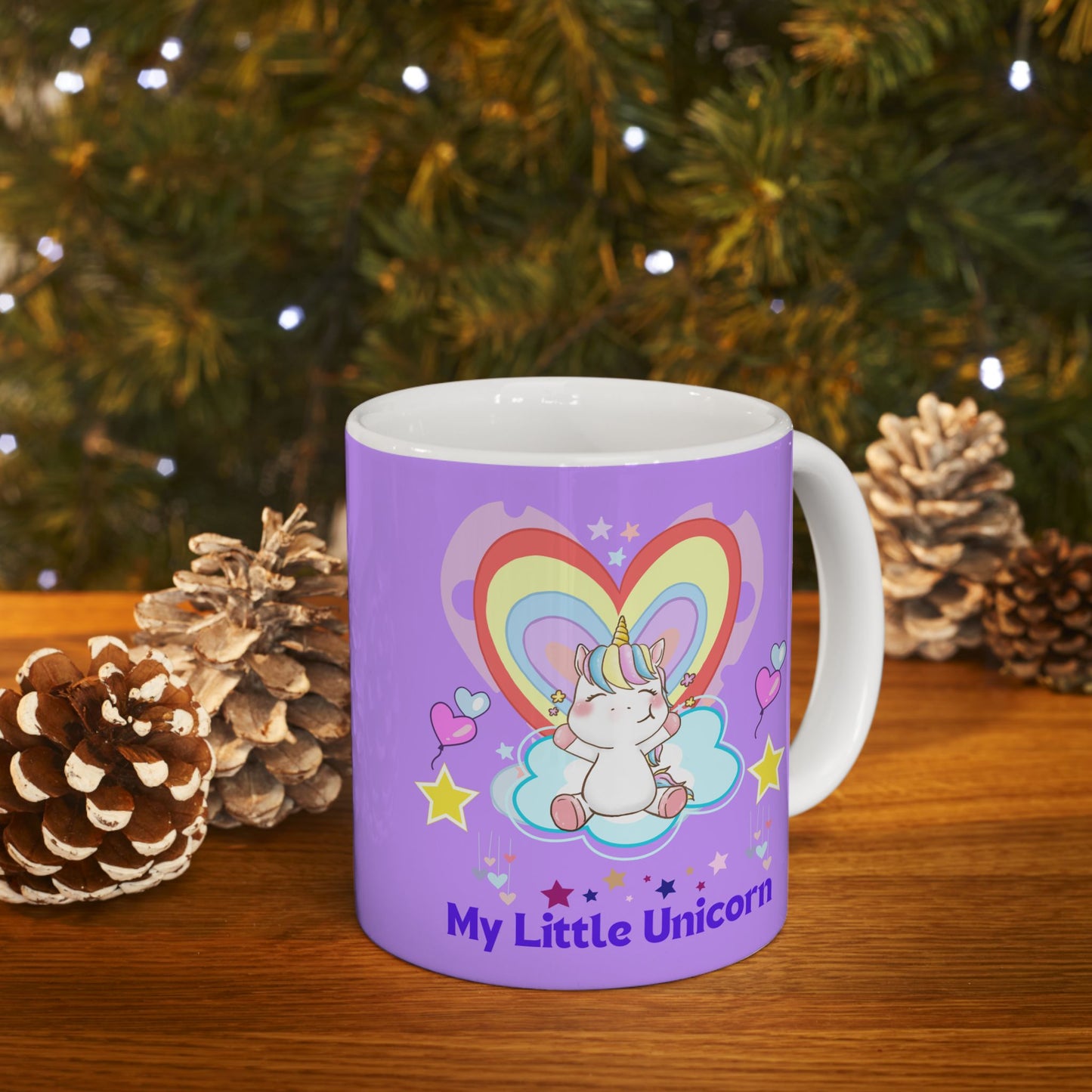 My Little Unicorn Love Mug 11-15 Ounces Purple