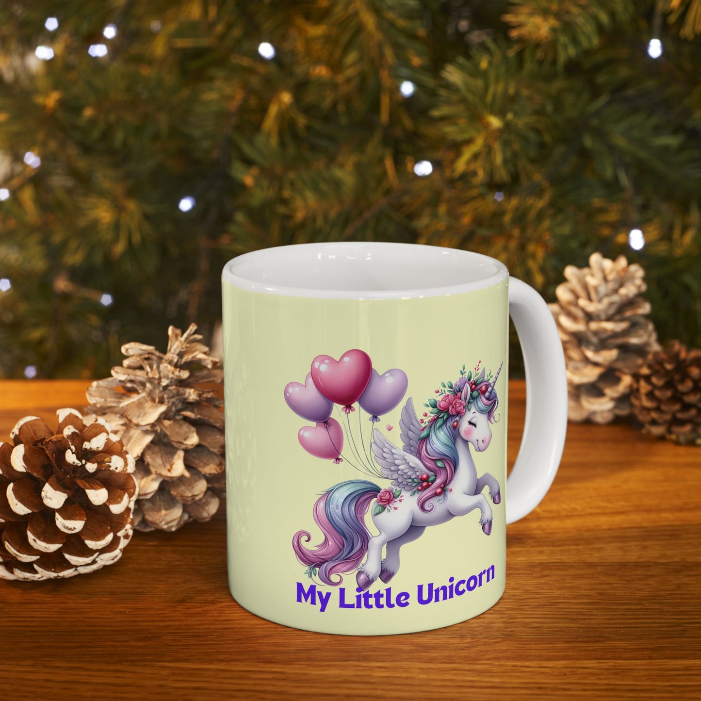 My Little Unicorn Horse Mug 11-15 Ounces Yellow