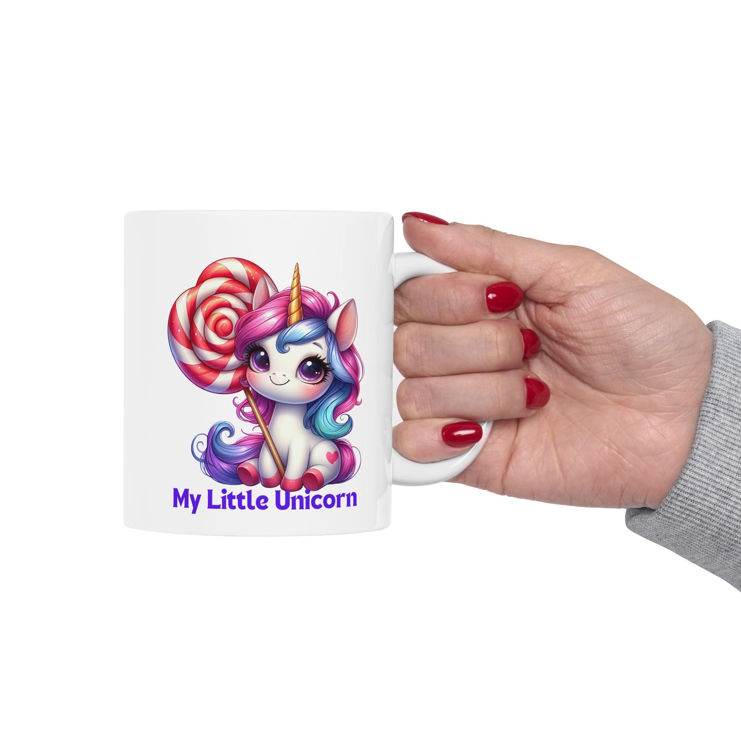 My Little Unicorn Candy Mug 11-15 Ounces White