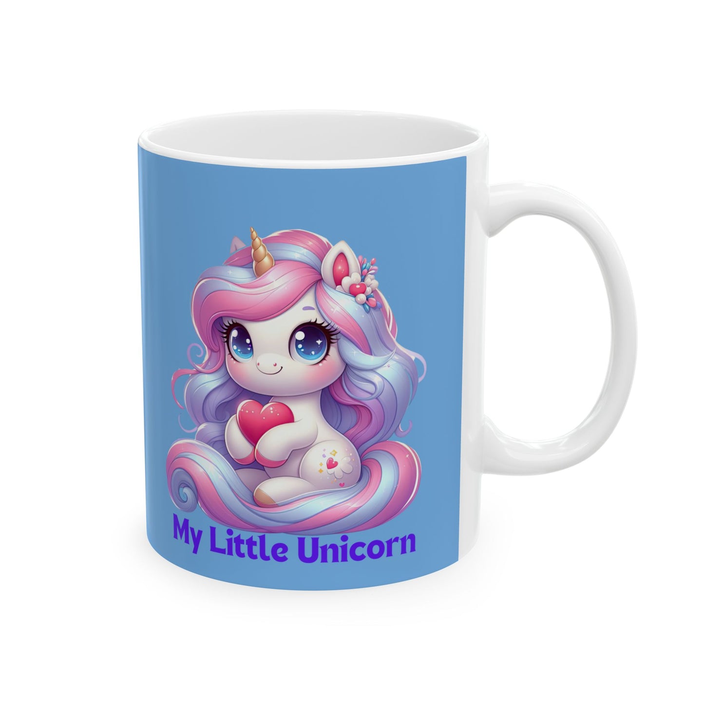 My Little Unicorn Sweet Mug 11-15 Ounces Light Blue