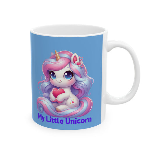 My Little Unicorn Sweet Mug 11-15 Ounces Light Blue
