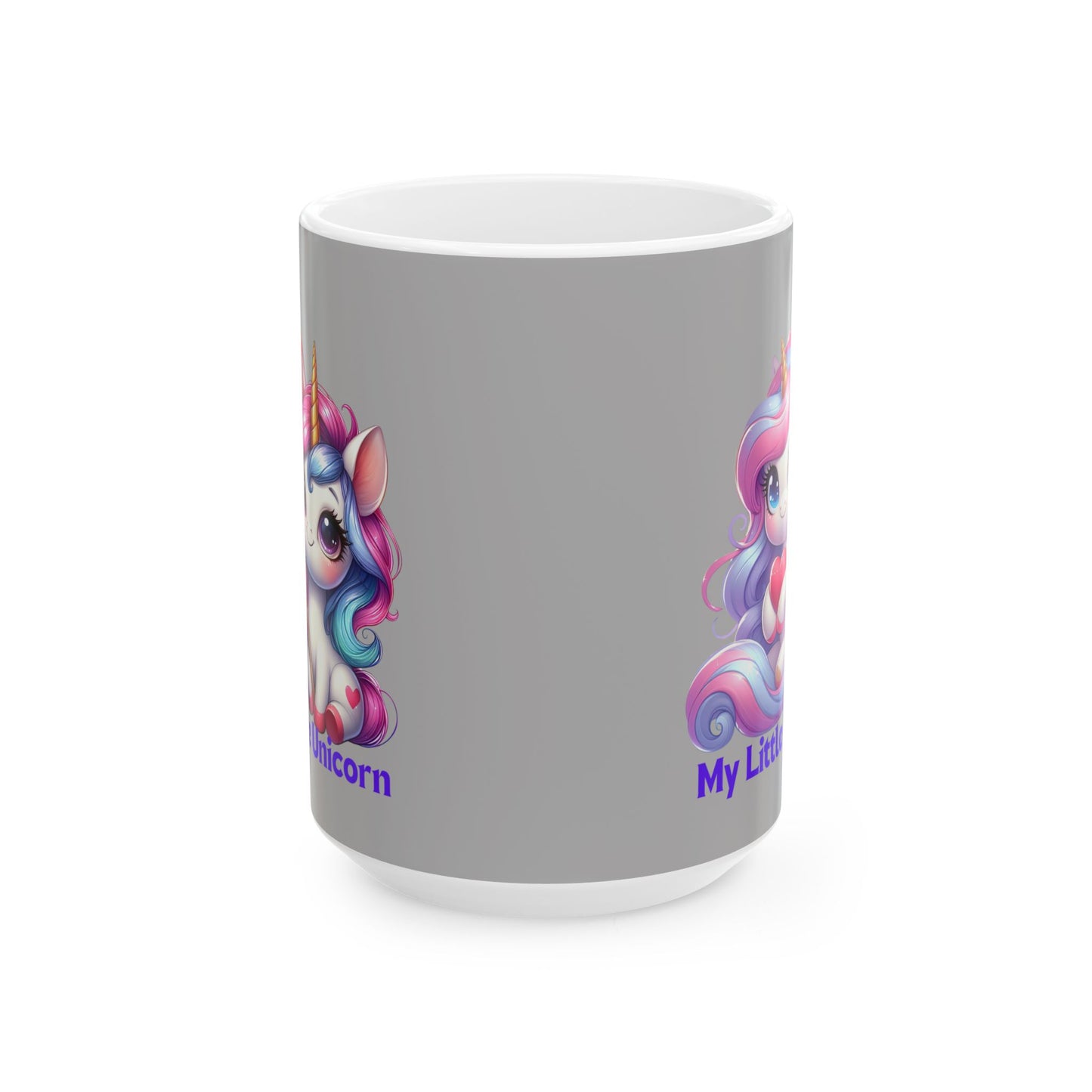 My Little Unicorn Sweet Mug 11-15 Ounces Light Grey