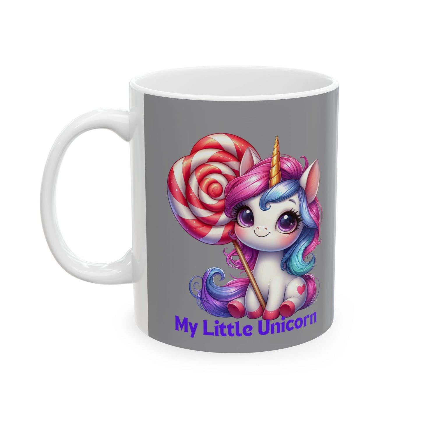 My Little Unicorn Sweet Mug 11-15 Ounces Grey