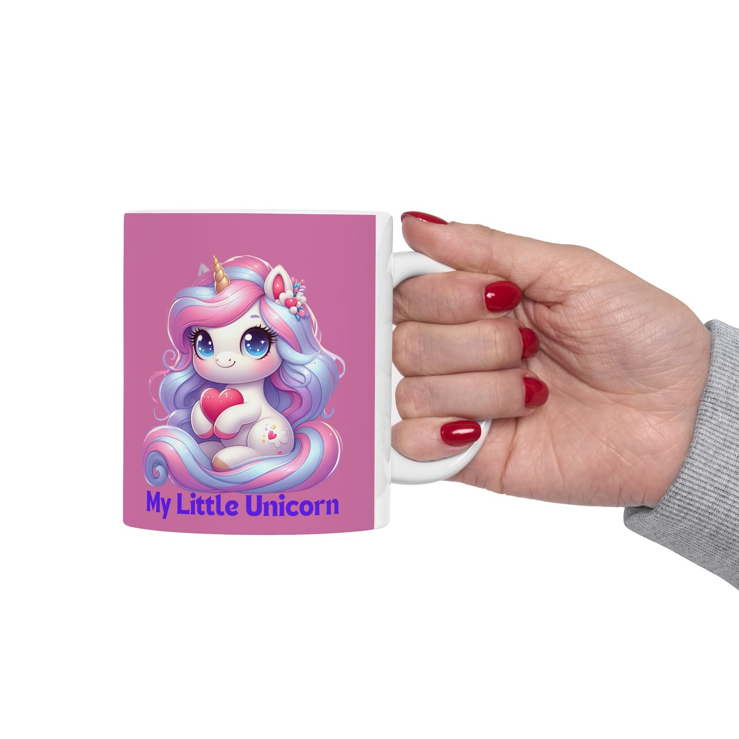 My Little Unicorn Sweet Mug 11-15 Ounces Light Pink