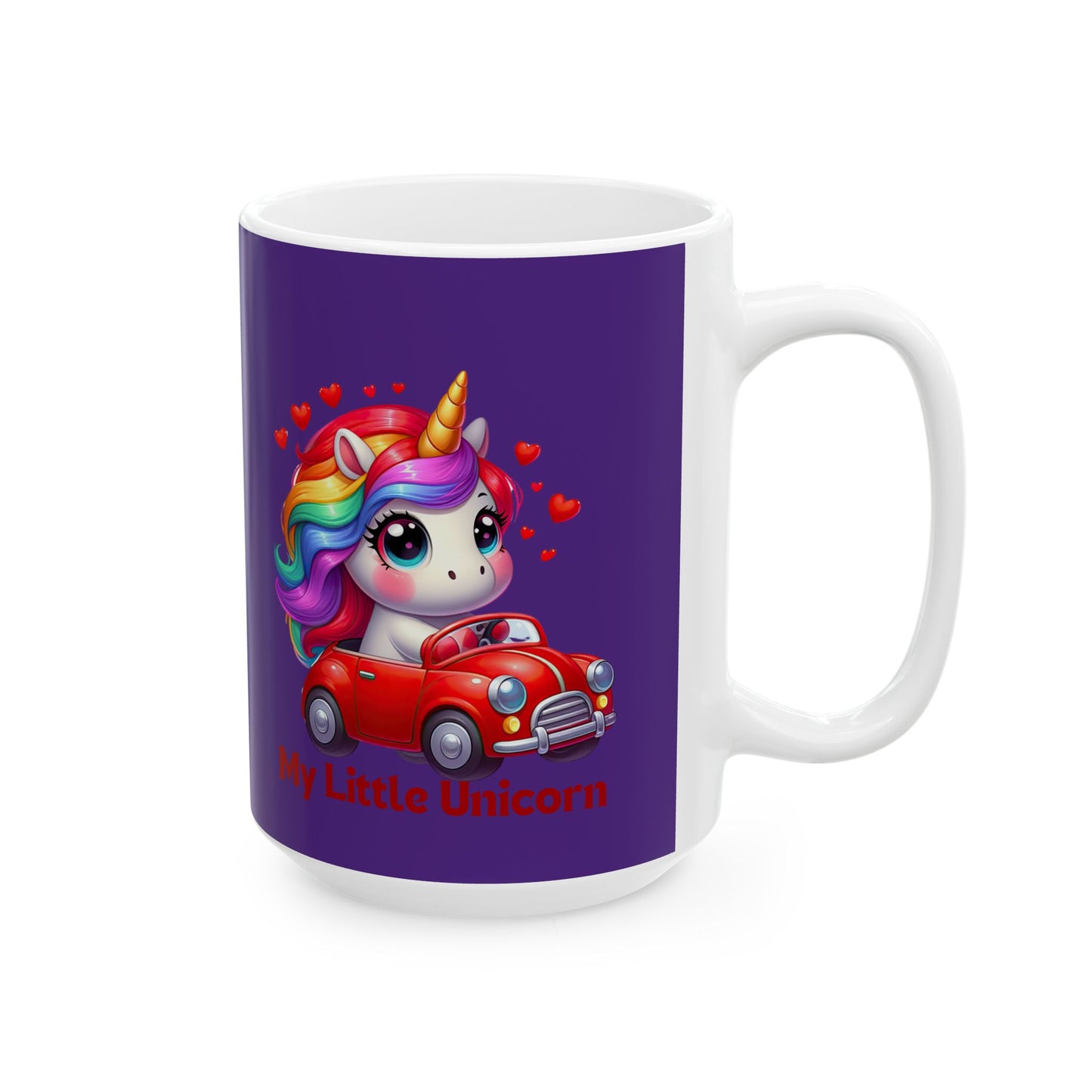 My Little Unicorn Castle Mug 11-15 Ounces Purple