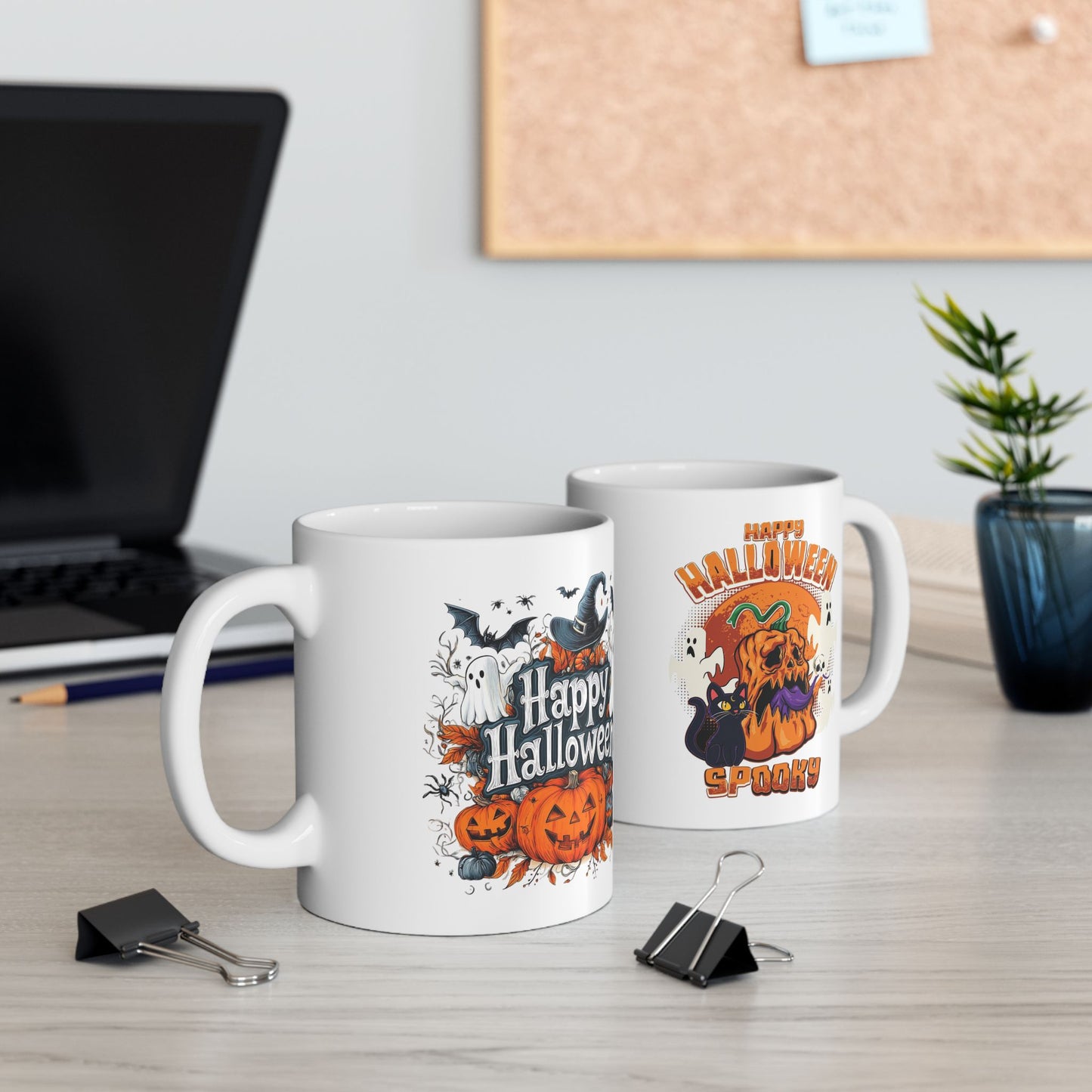 Happy Halloween Mug 11-15 Onces White