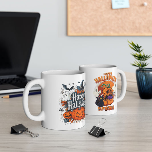 Happy Halloween Mug 11-15 Onces White