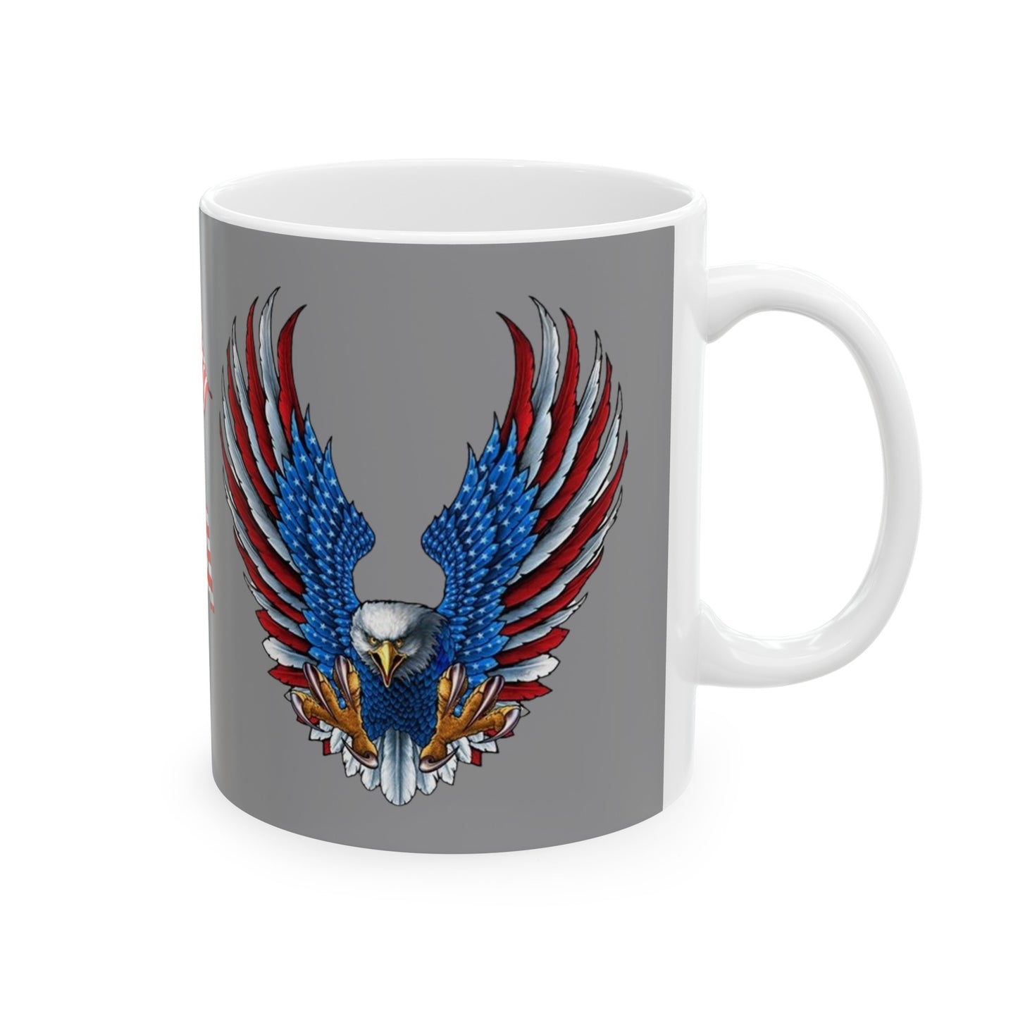 Eagle Usa Mug 11 Ounces Grey