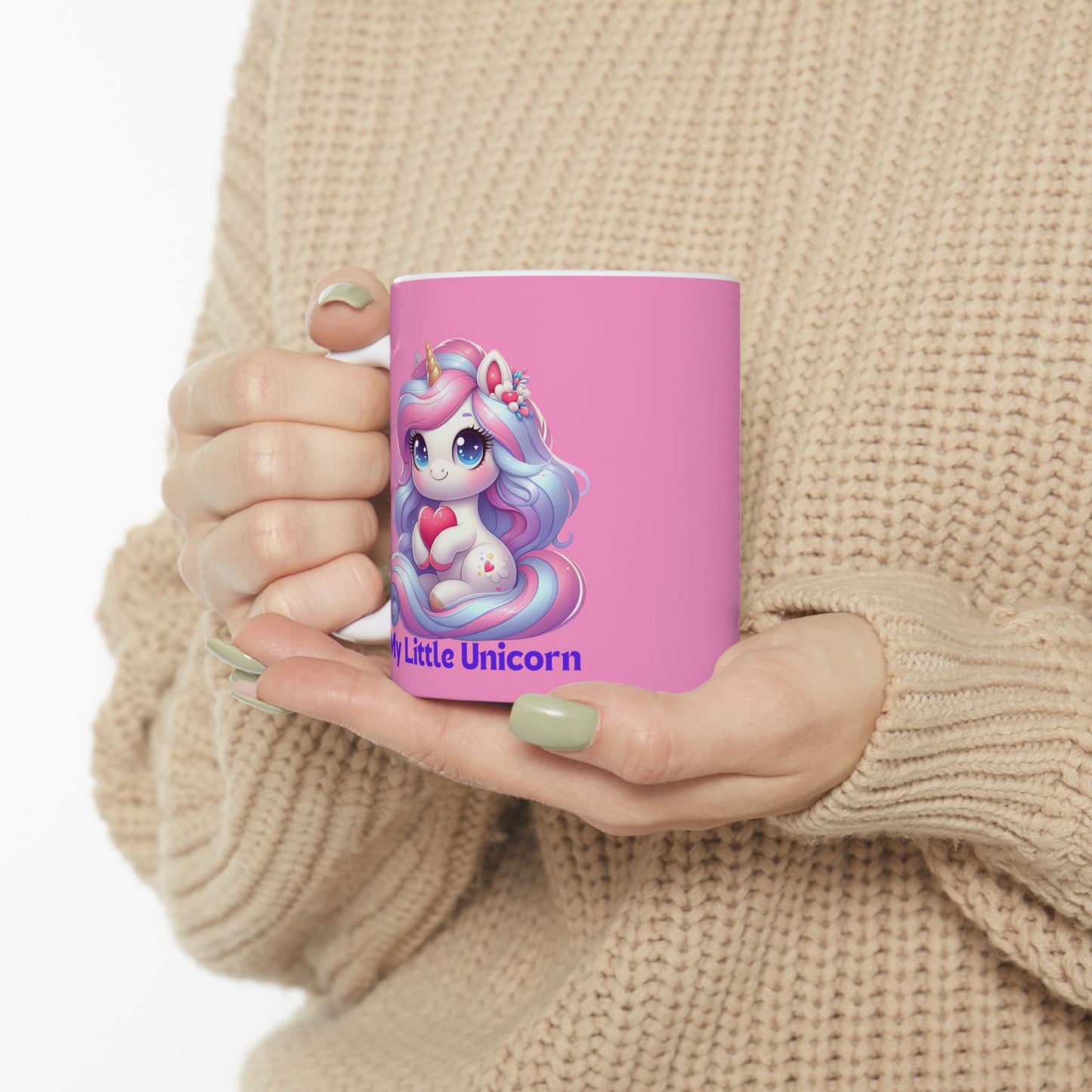 My Little Unicorn Horse Mug 11-15 Ounces Pink