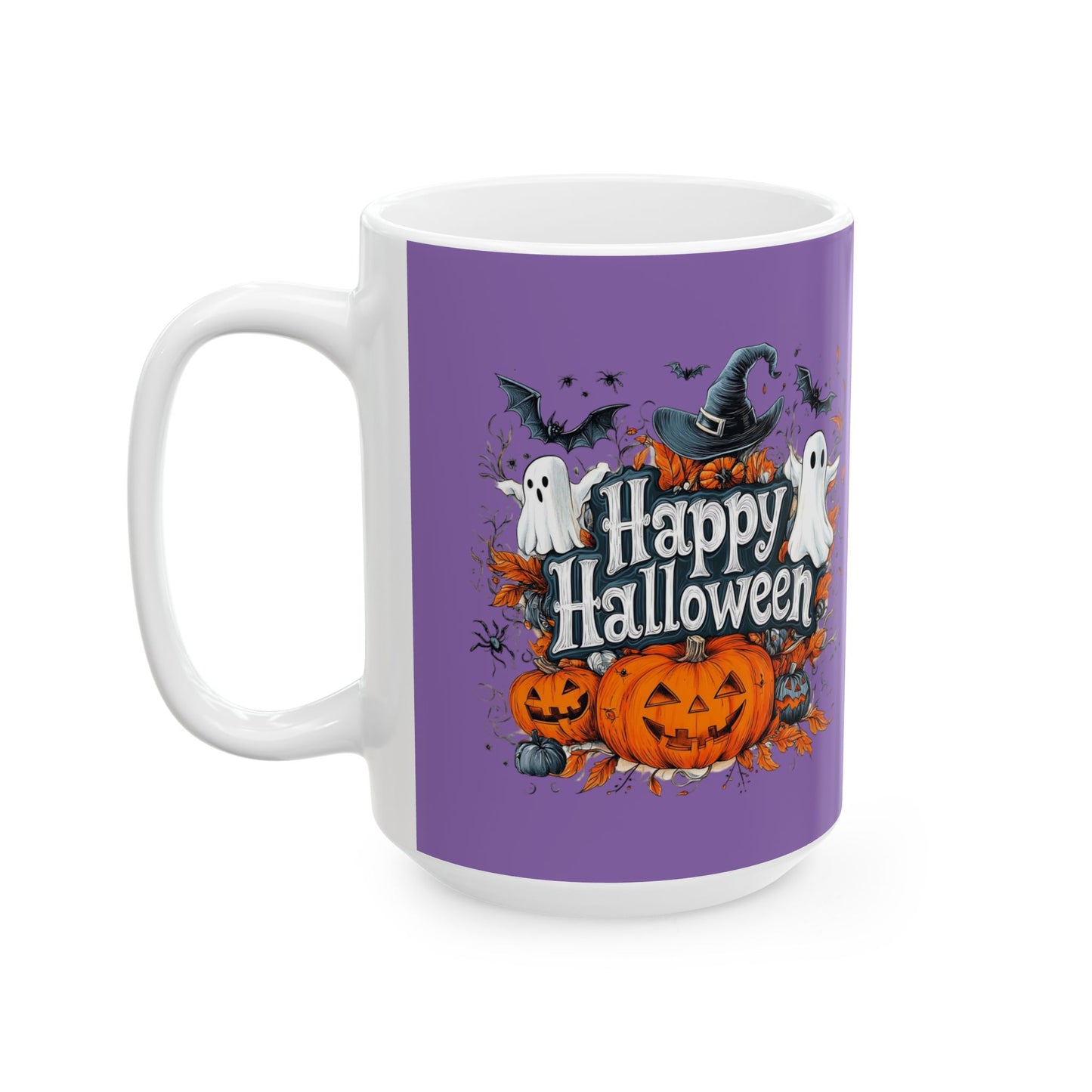 Happy Halloween Mug 11-15 Onces Light Purple