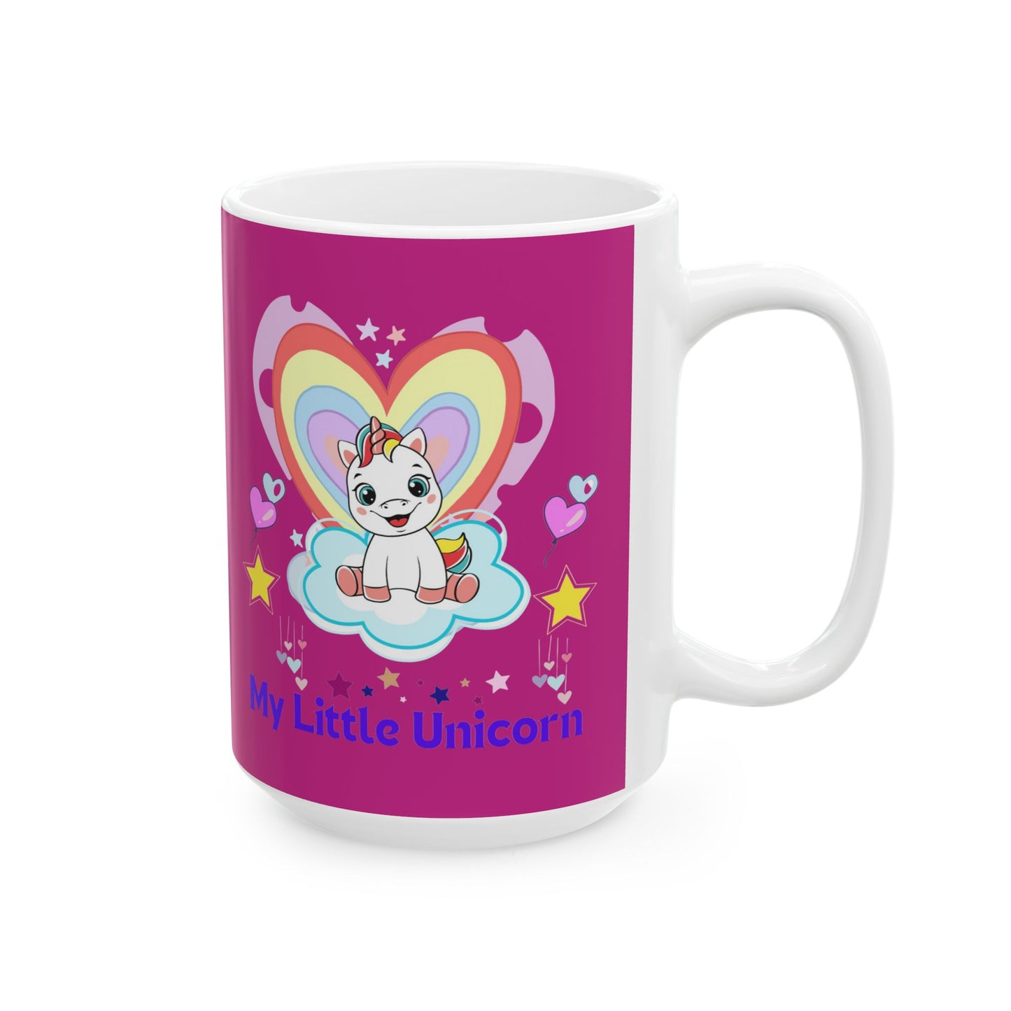 My Little Gold Star Unicorn Mug 11-15 Ounces Pink