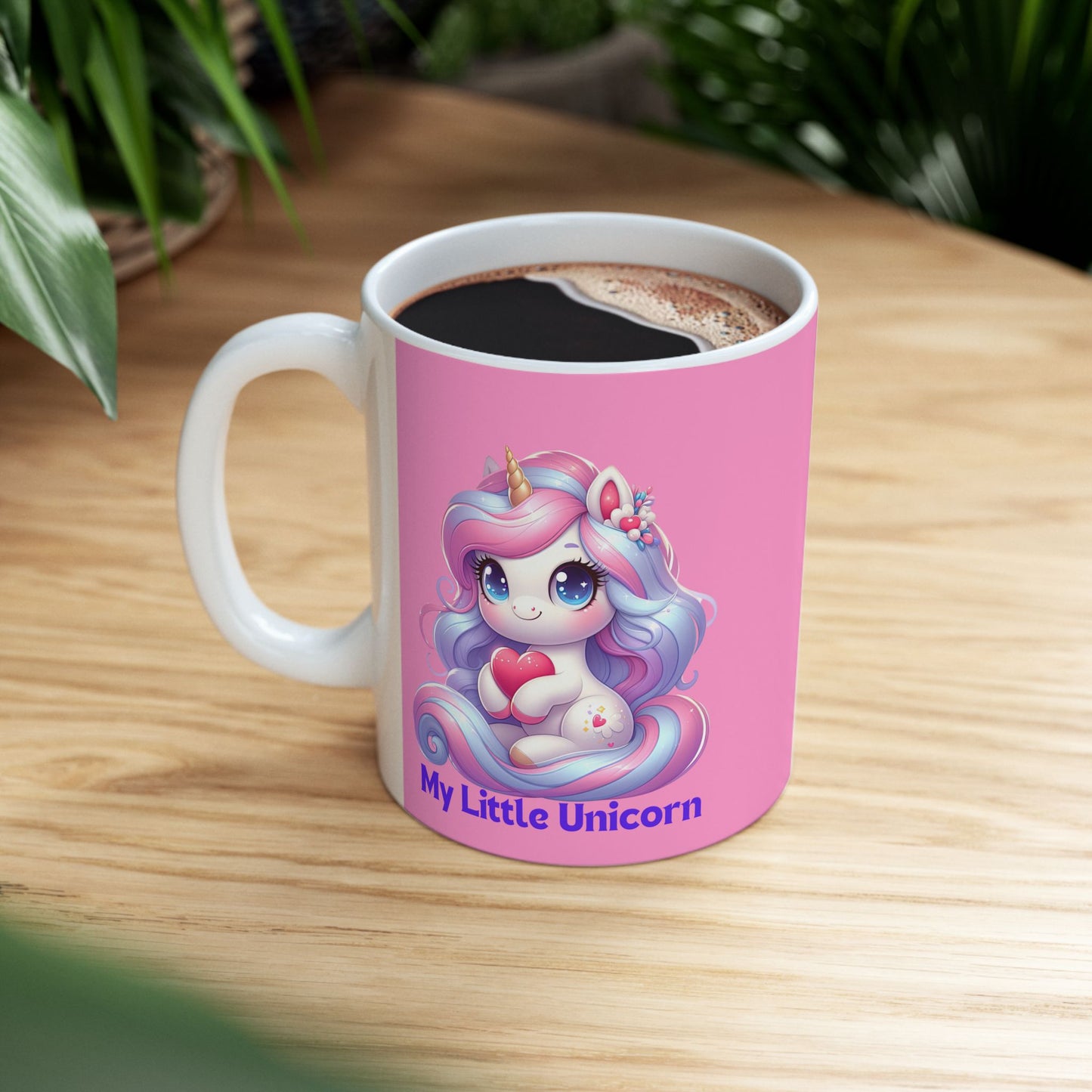 My Little Unicorn Horse Mug 11-15 Ounces Pink