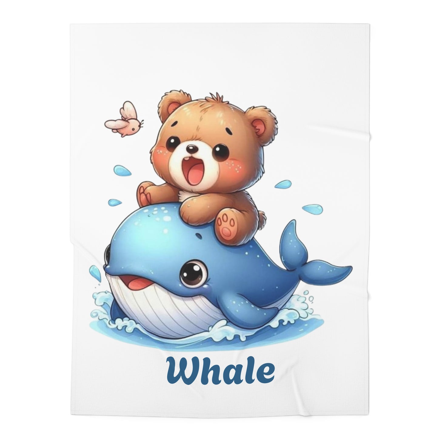 Whale Baby Swaddle Blanket