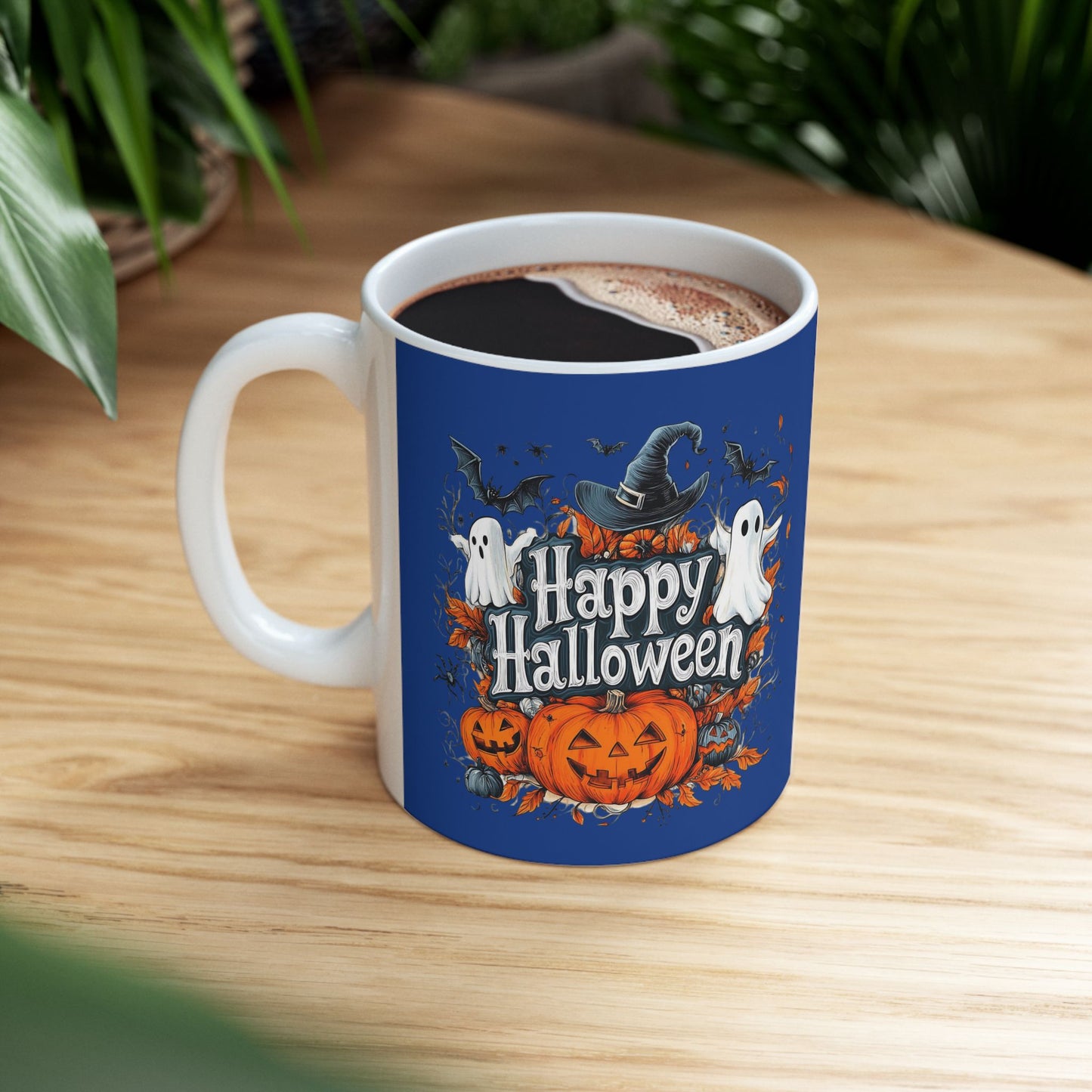Happy Halloween Mug 11-15 Onces Dark Blue