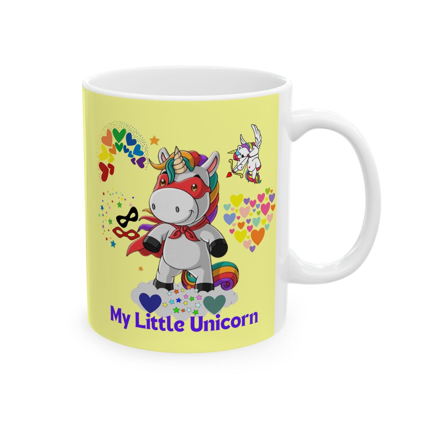 My Little Unicorn Couple Mug 11-15 Ounces Pink