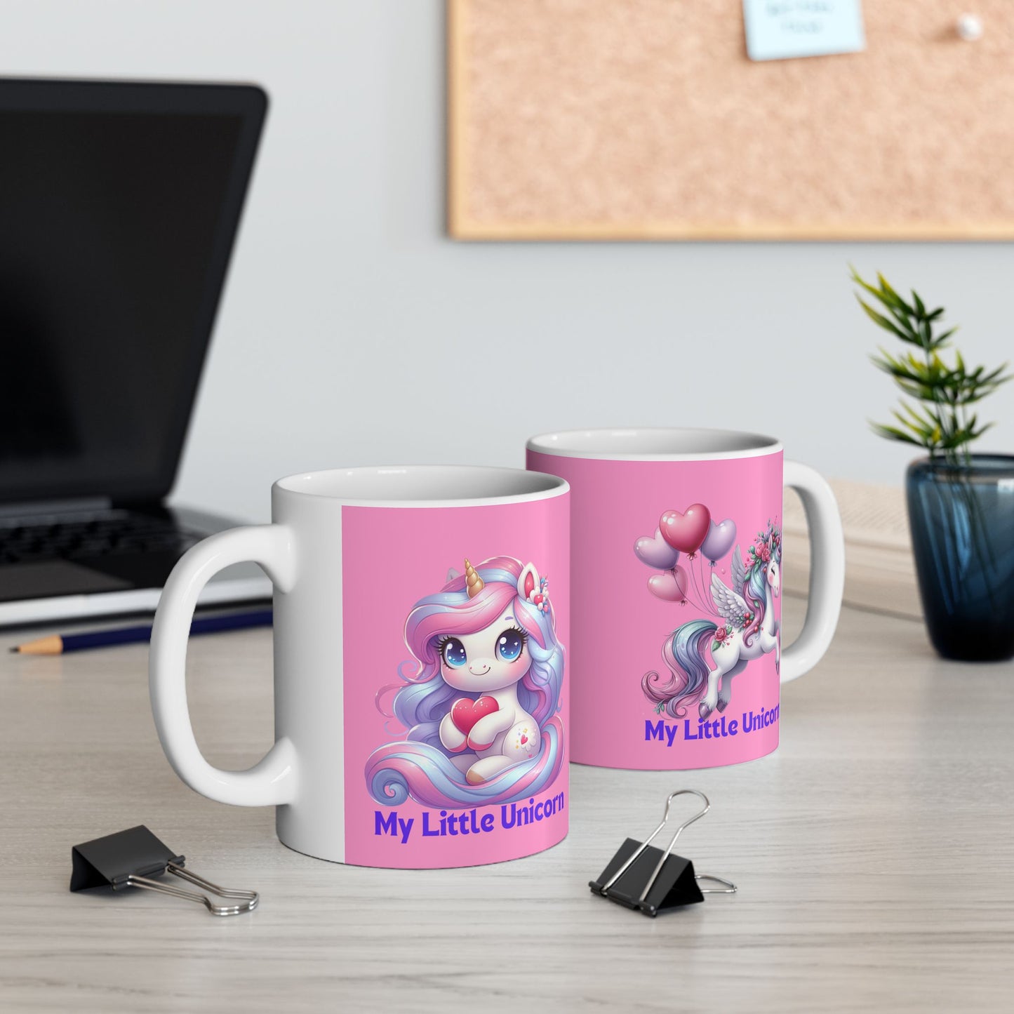 My Little Unicorn Horse Mug 11-15 Ounces Pink