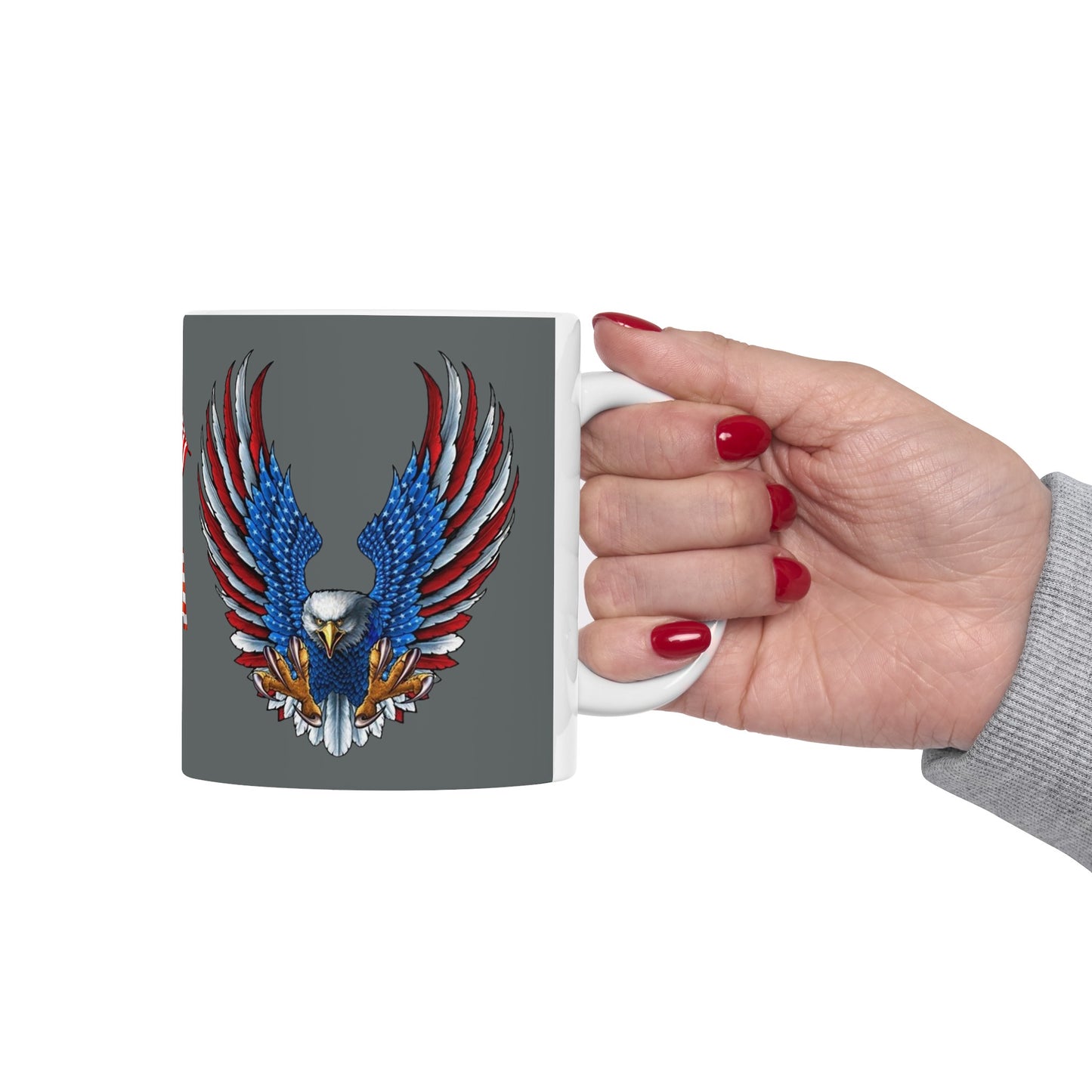 Eagle Usa Mug 11 Ounces Dark Grey