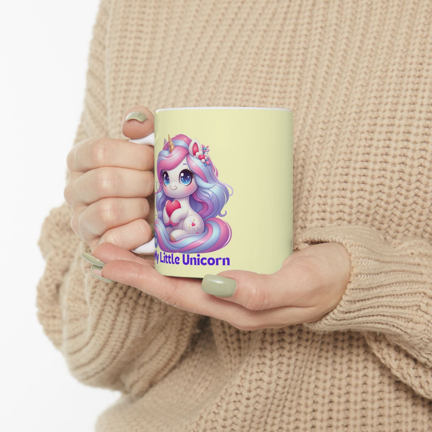 My Little Unicorn Horse Mug 11-15 Ounces Yellow
