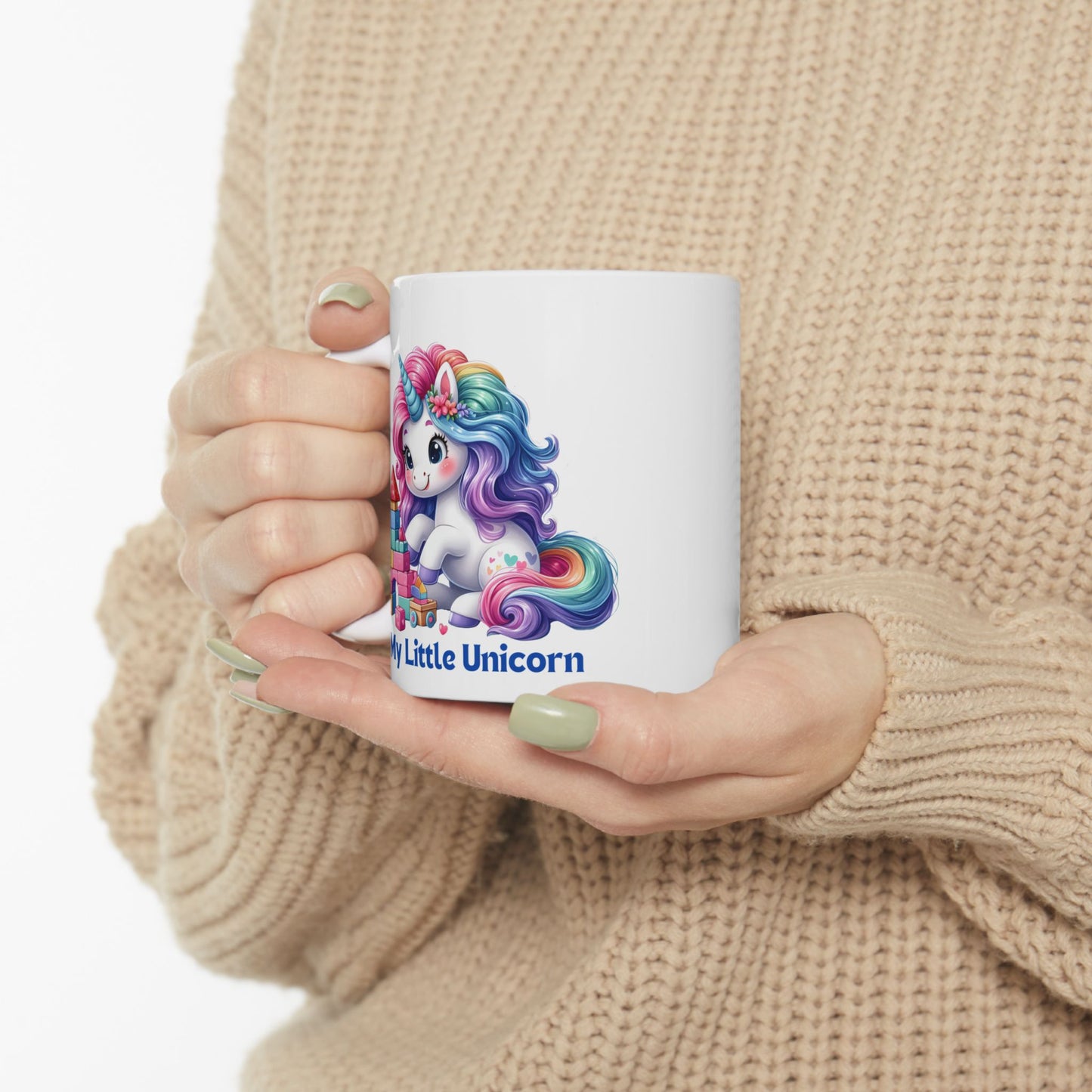My Little Unicorn Candy Mug 11-15 Ounces White