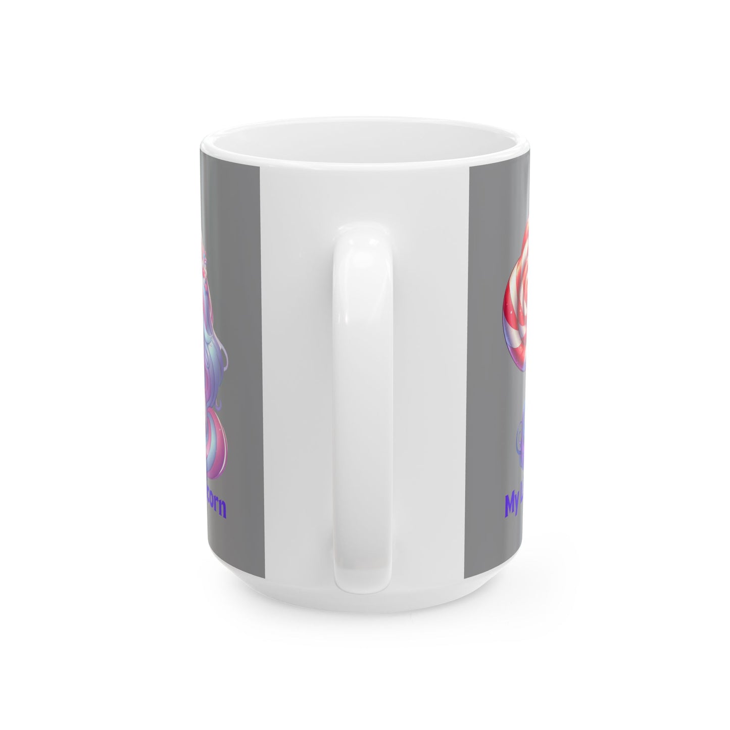My Little Unicorn Sweet Mug 11-15 Ounces Grey