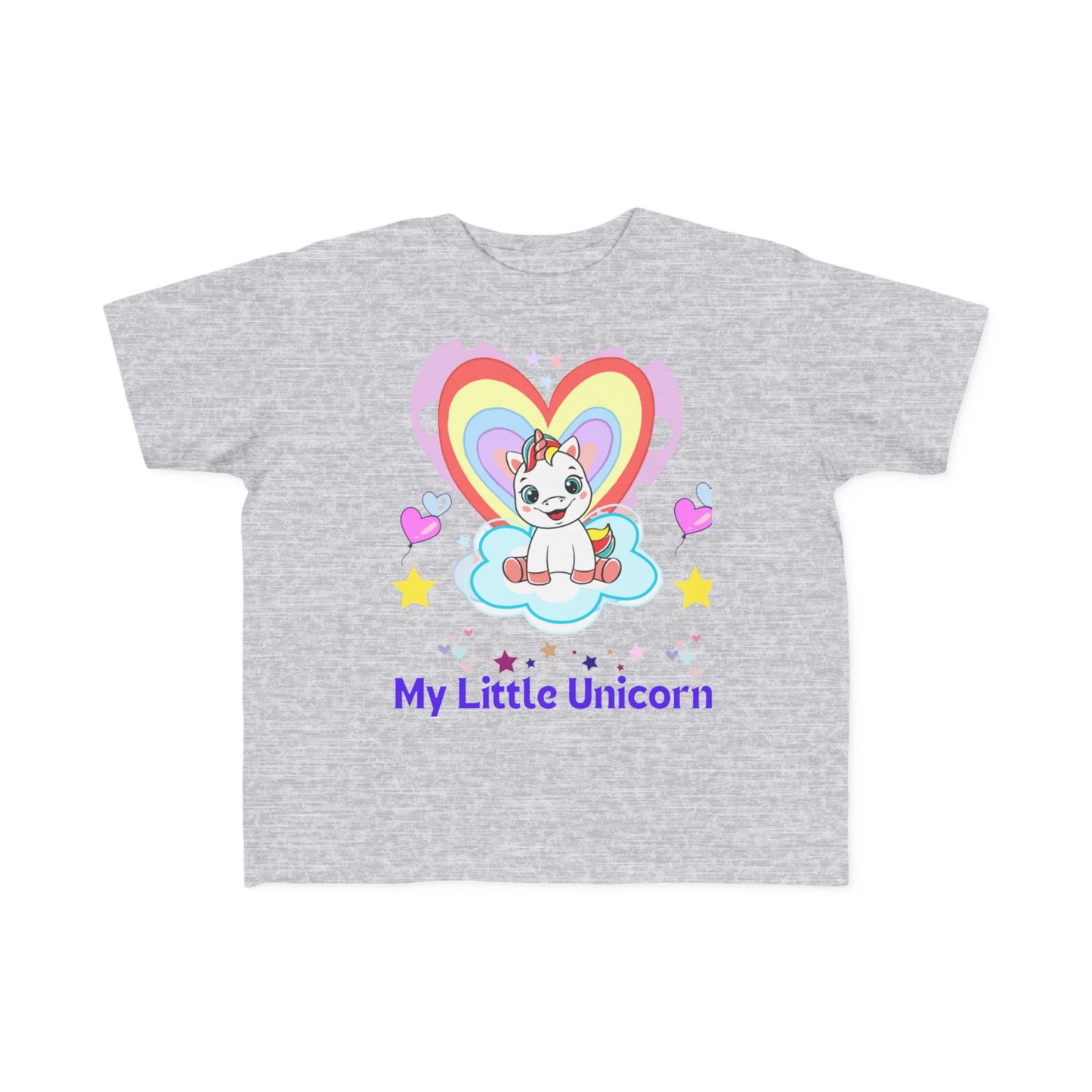 My Little Gold Star Unicorn Toddler's Fine Jersey Tee