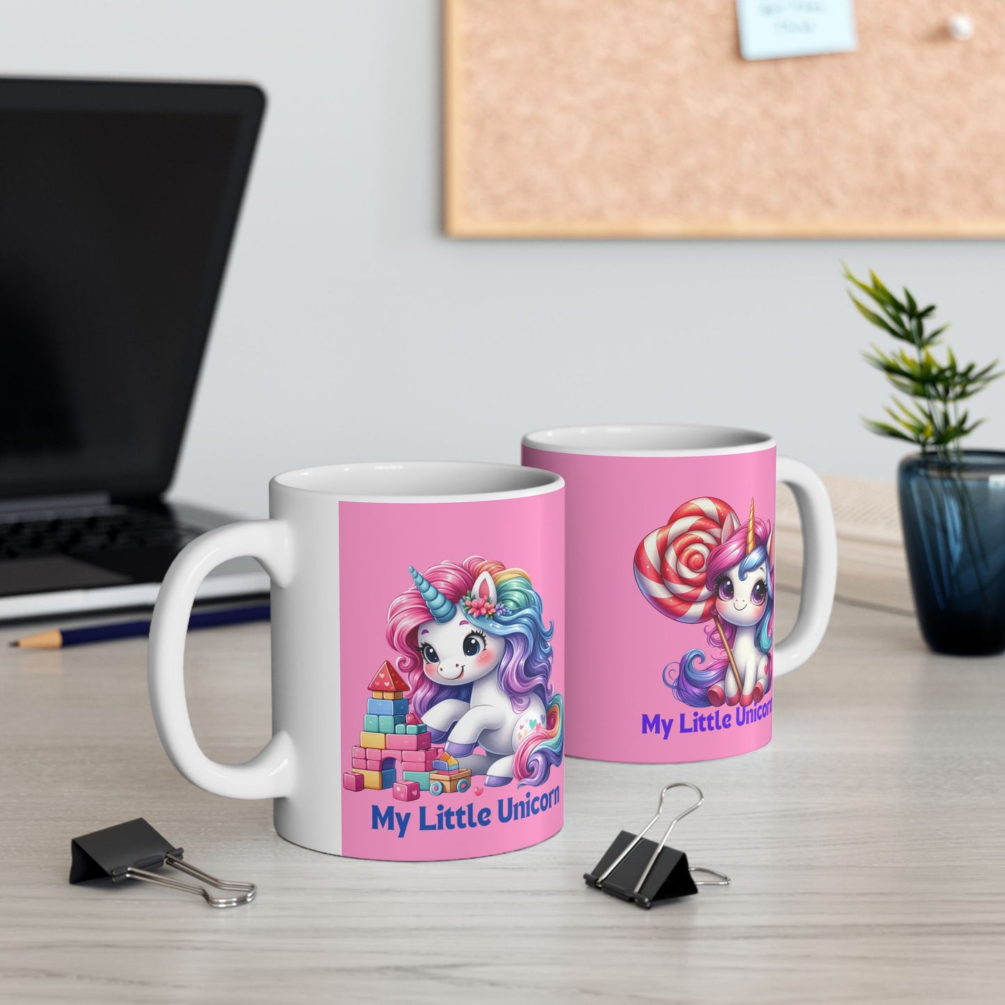 My Little Unicorn Candy Mug 11-15 Ounces Pink