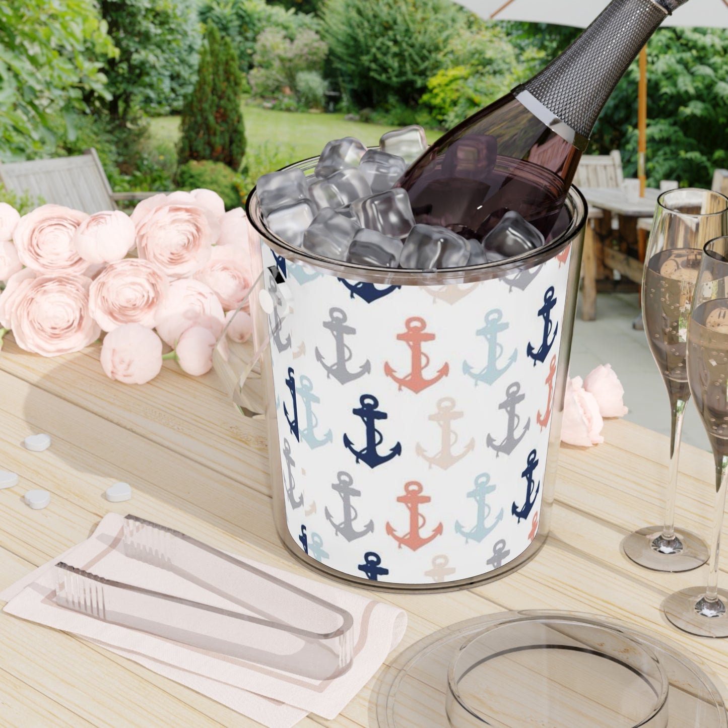 Ice Bucket with Tongs