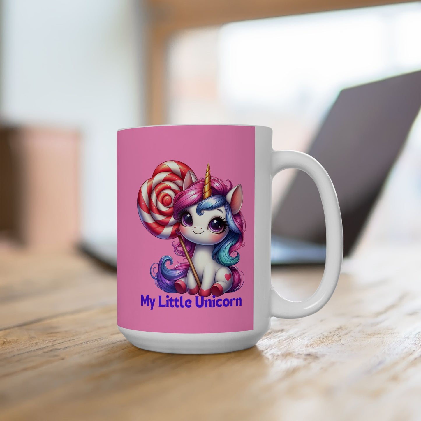 My Little Unicorn Candy Mug 11-15 Ounces Pink