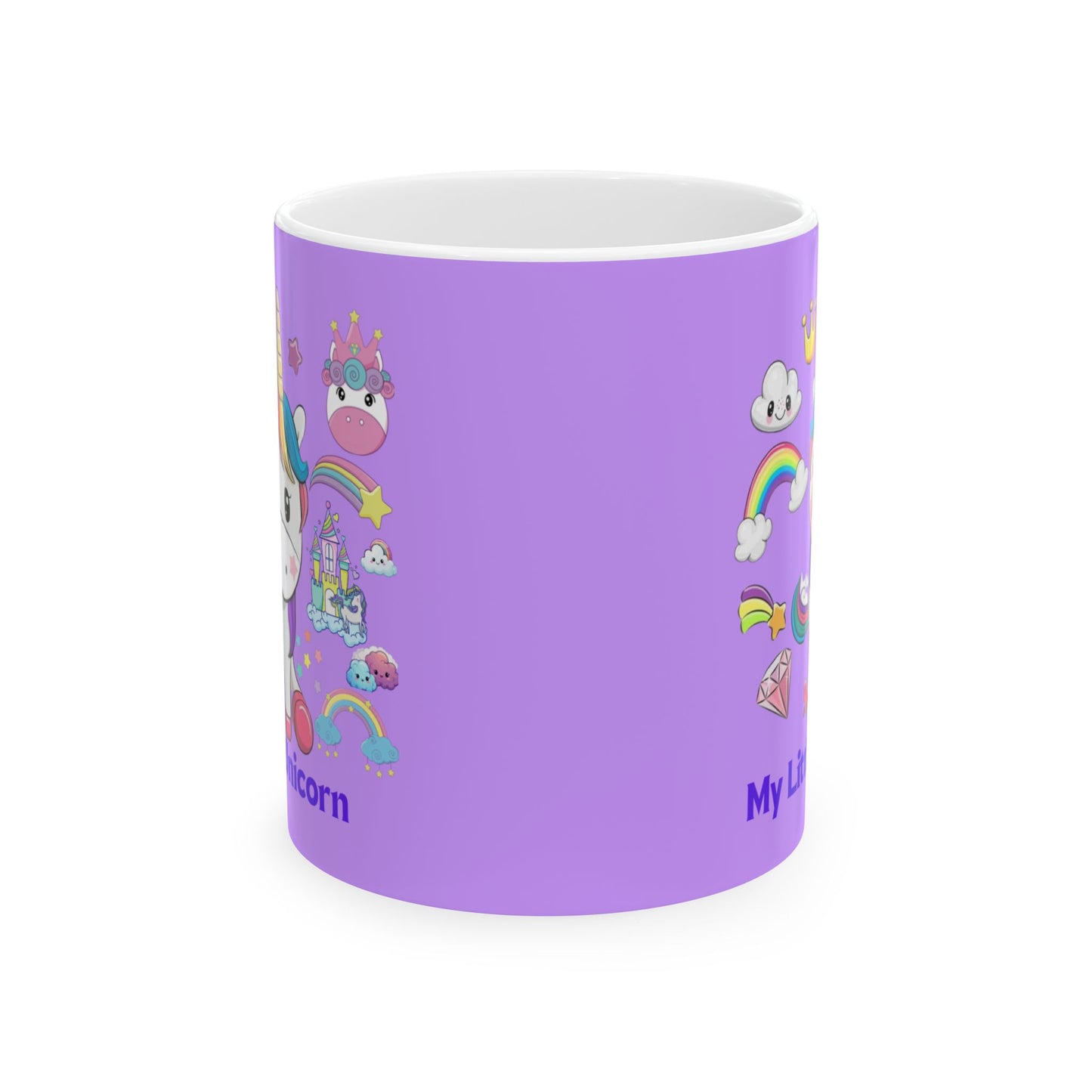 My Little Unicorn Fantasy Mug 11-15 Ounces Purple