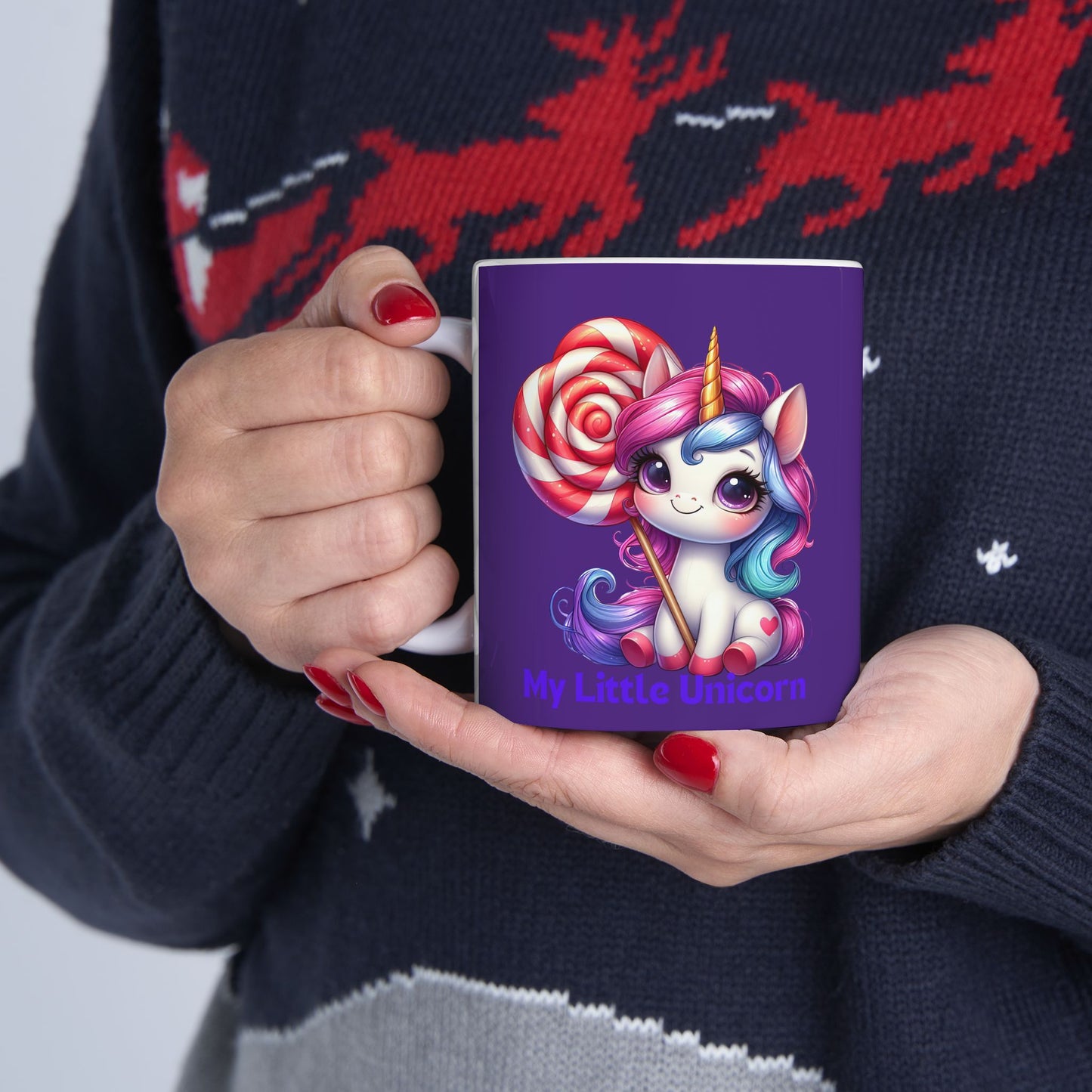 My Little Unicorn Sweet Mug 11-15 Ounces Purple