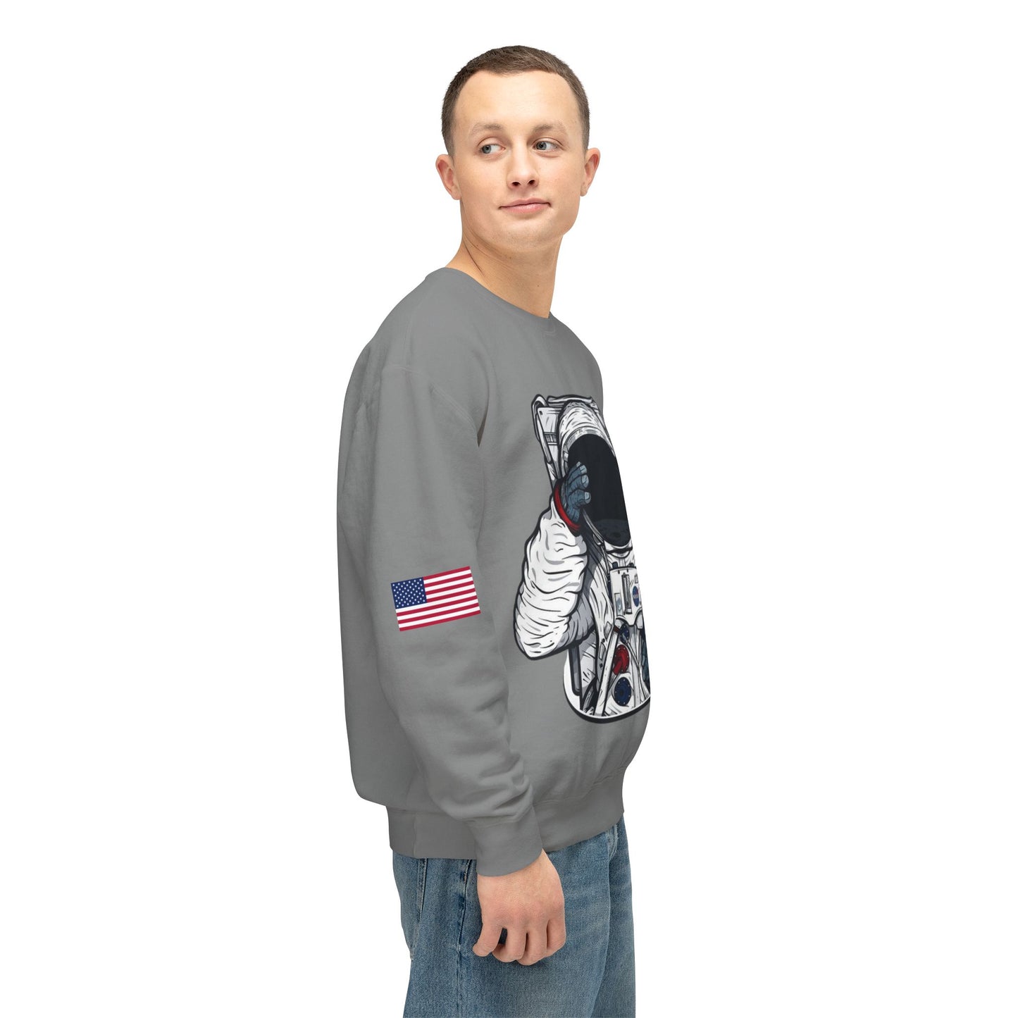 Unisex Long Sleeves Lightweight Crewneck Sweatshirt