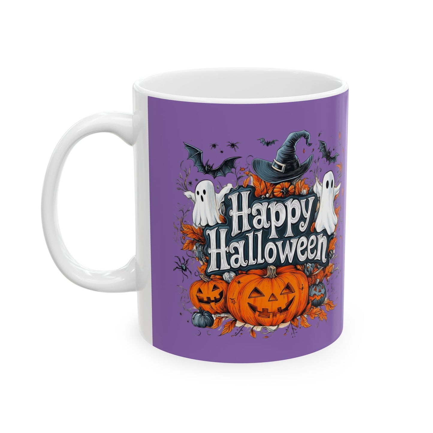 Happy Halloween Mug 11-15 Onces Light Purple