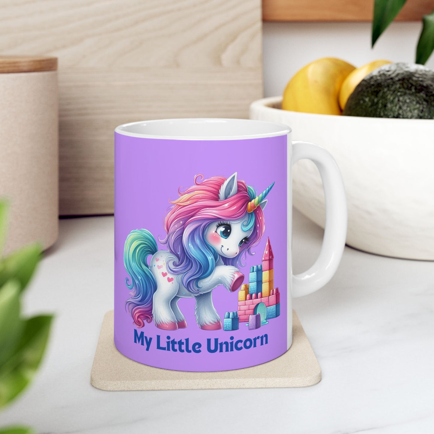 My Little Unicorn Castle Mug 11-15 Ounces Purple