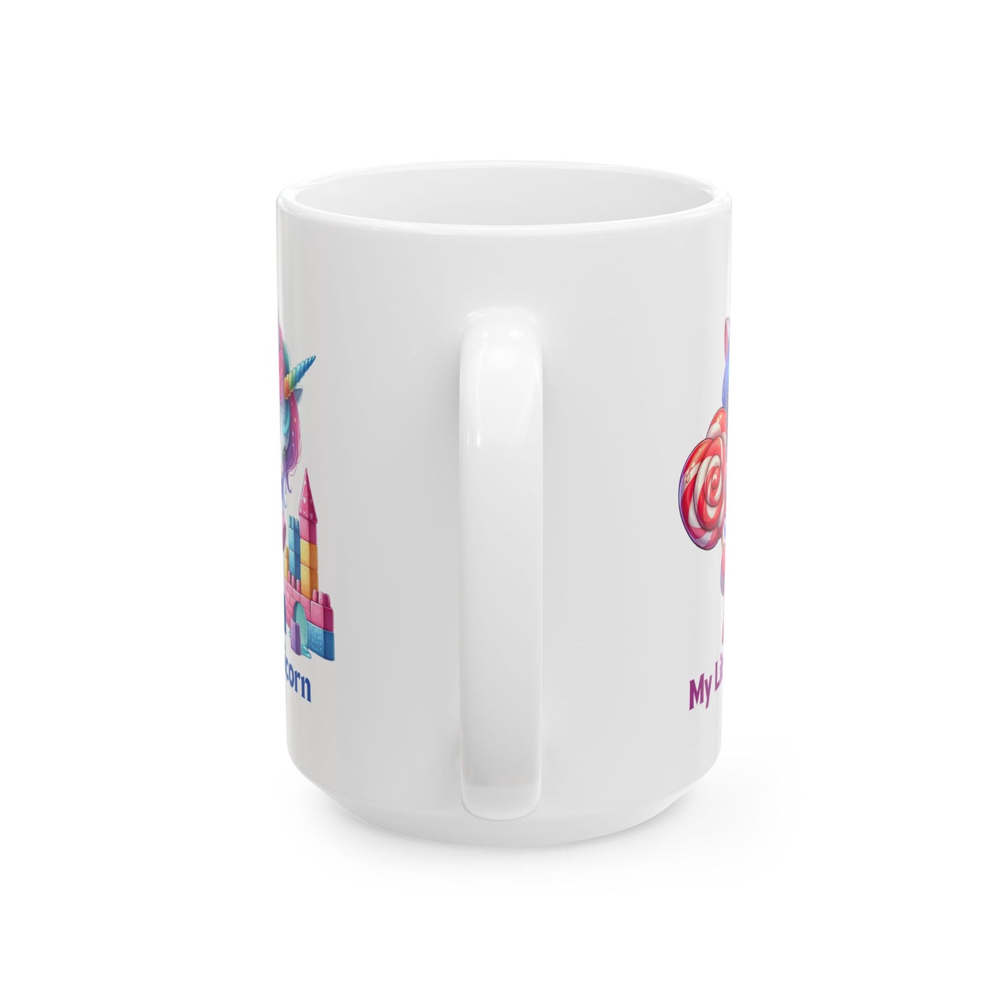 My Little Unicorn Castle Mug 11-15 Ounces White
