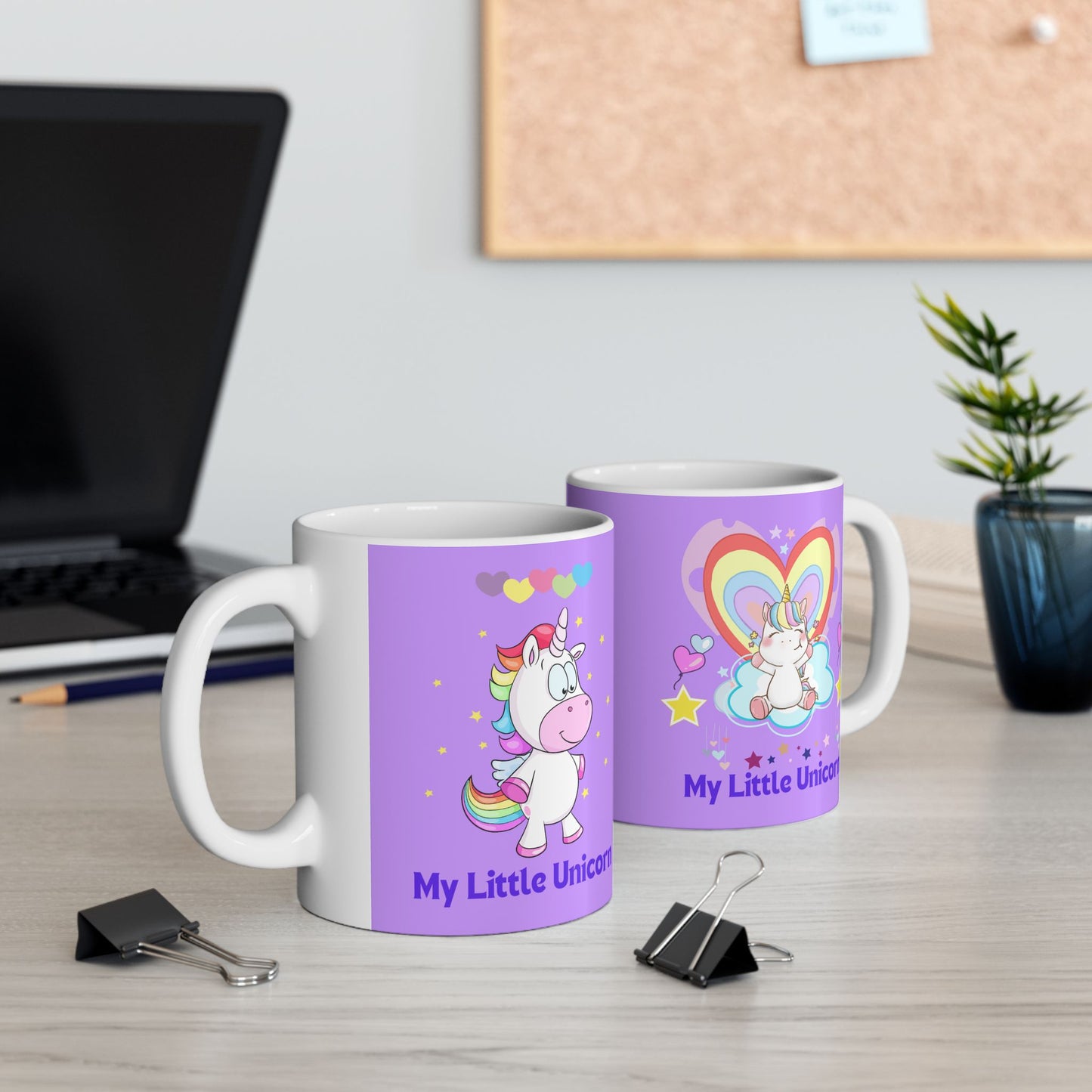 My Little Unicorn Love Mug 11-15 Ounces Purple