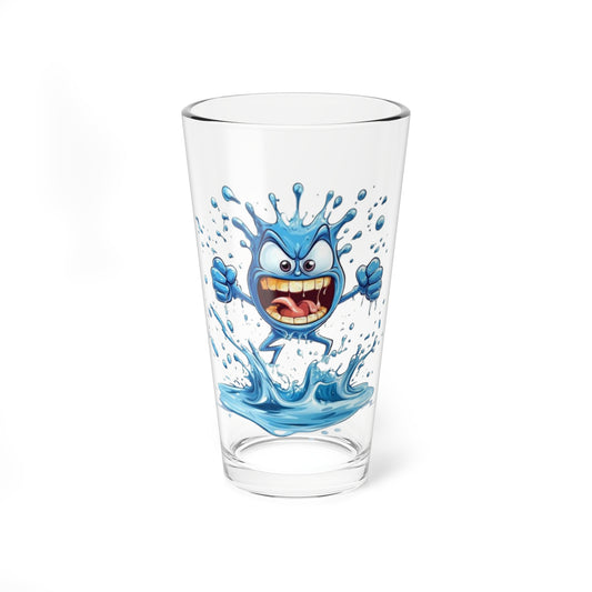 Angry Water Mixing Glass 16 Ounces White