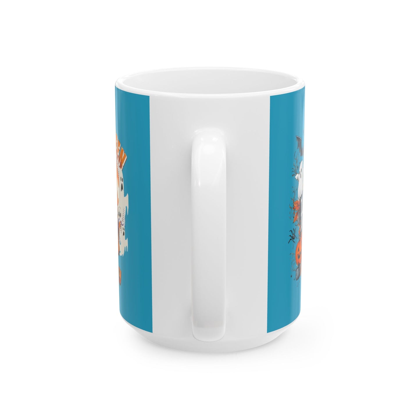 Happy Halloween Mug 11-15 Onces Torquoise