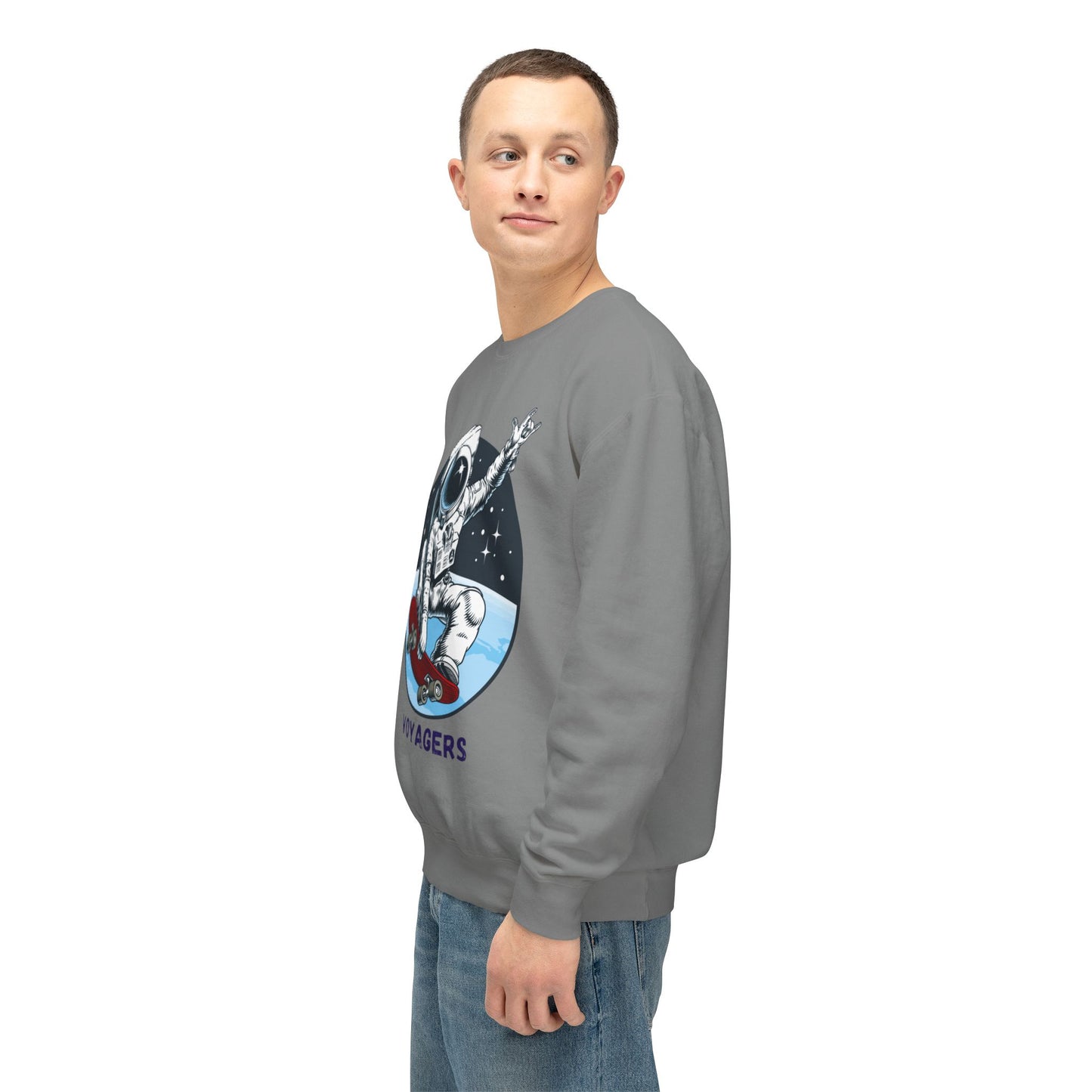 Unisex Long Sleeves Lightweight Crewneck Sweatshirt