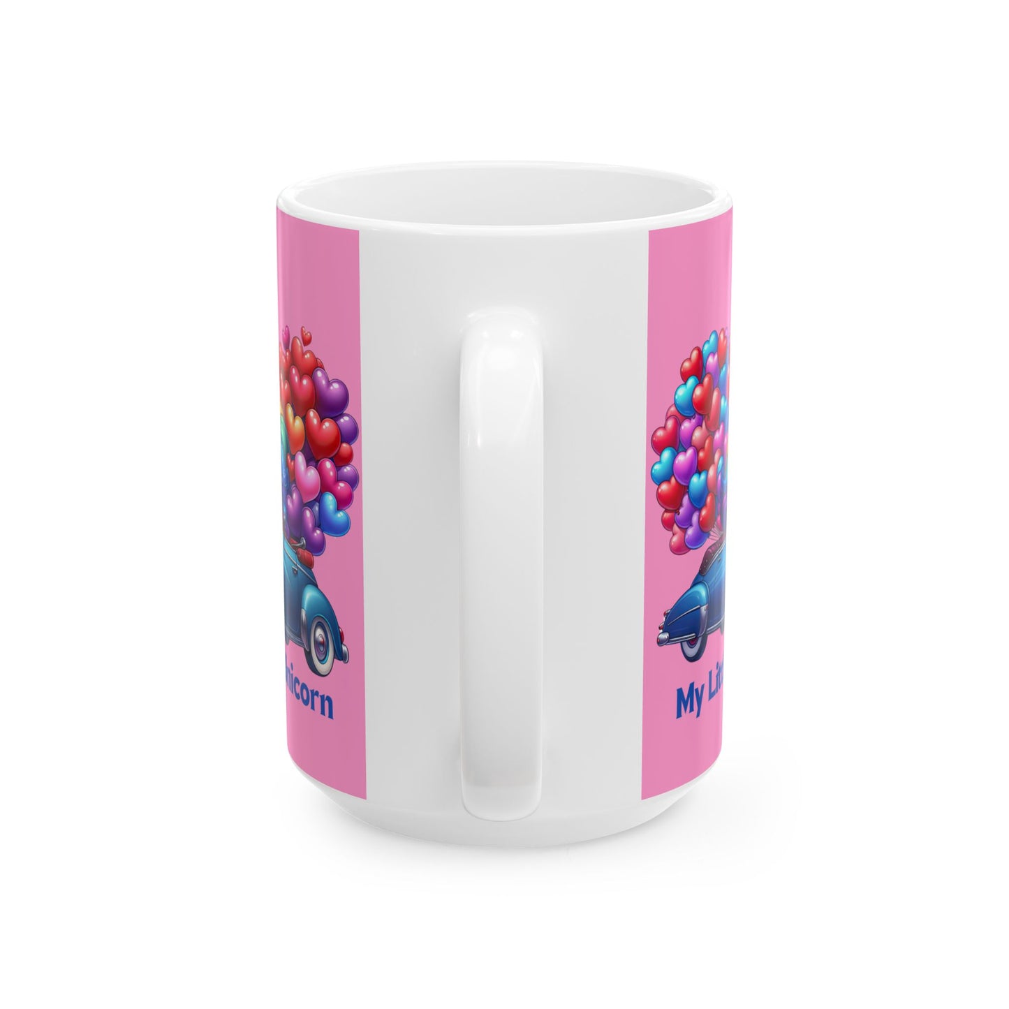 My Little Unicorn Blue Car Mug 11-15 Ounces Pink