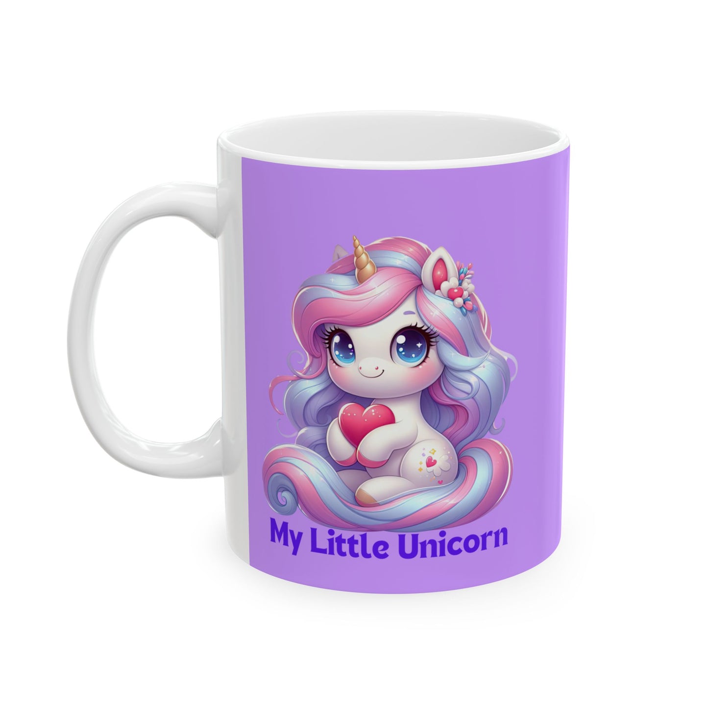My Little Unicorn Horse Mug 11-15 Ounces Purple