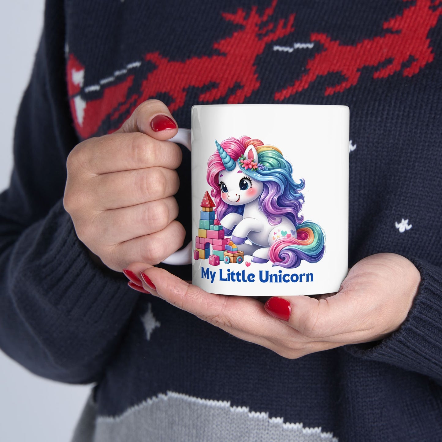 My Little Unicorn Candy Mug 11-15 Ounces White