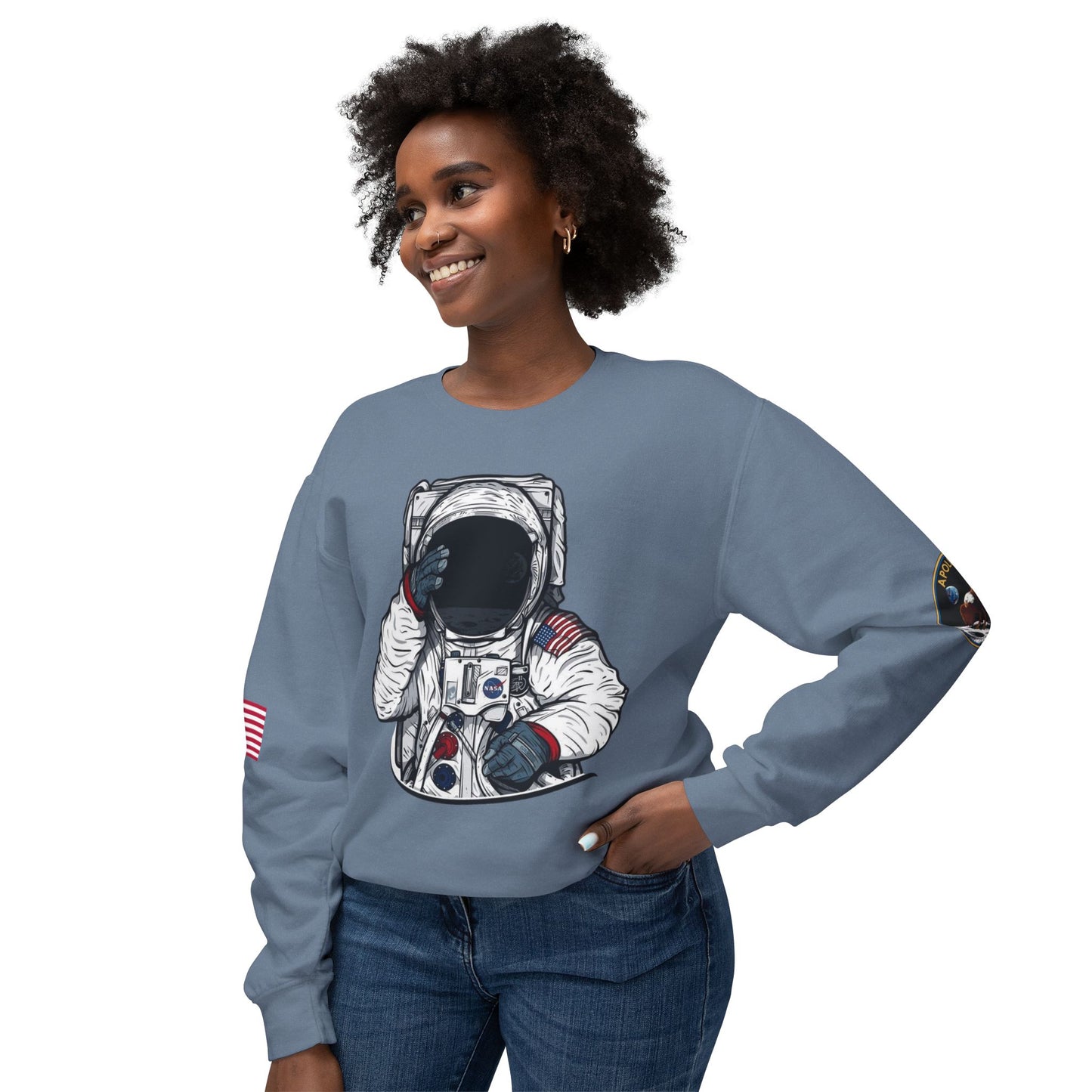 Unisex Long Sleeves Lightweight Crewneck Sweatshirt