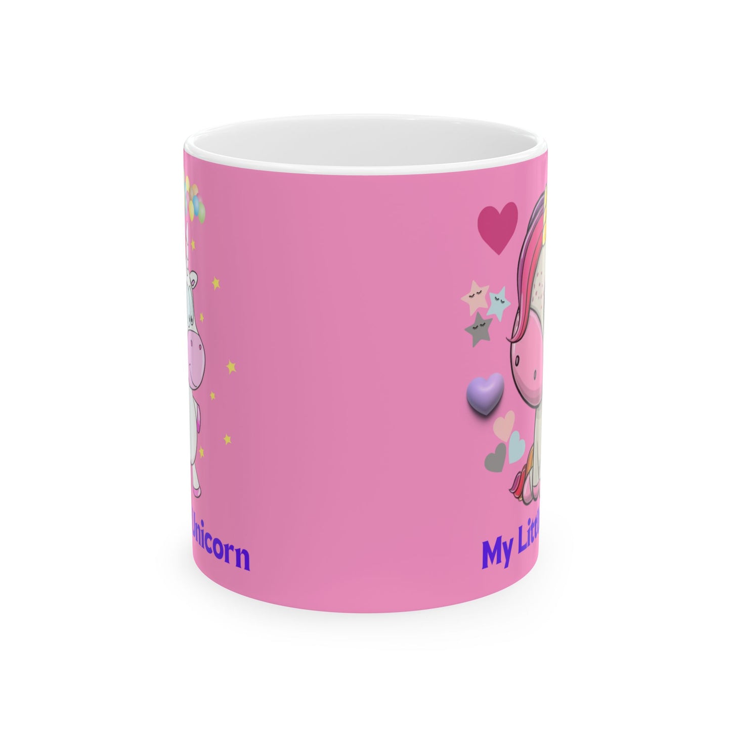 My Little Unicorn Balloons Mug 11-15 Ounces Pink
